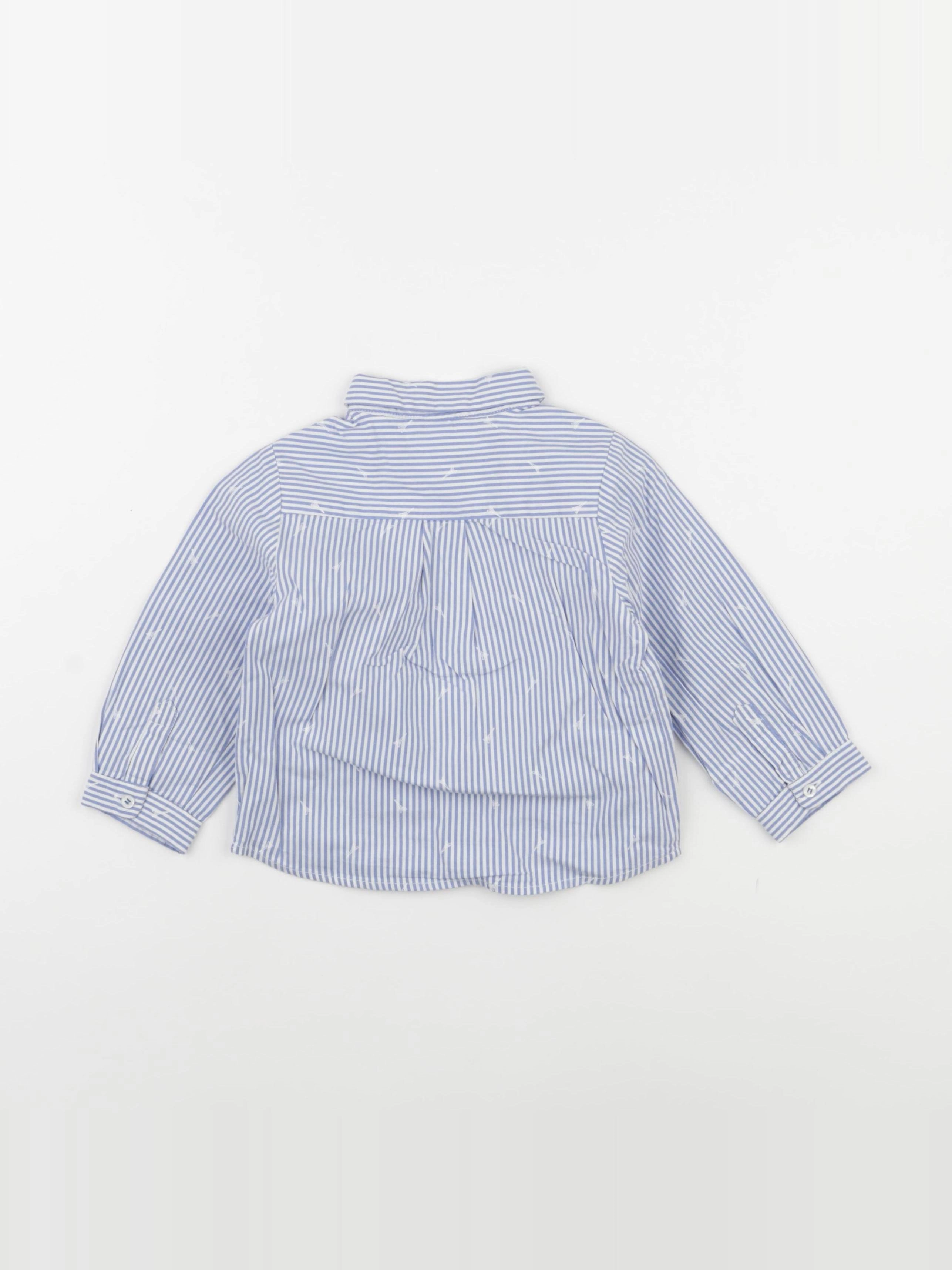 Jacadi - chemise bleu - 18 mois