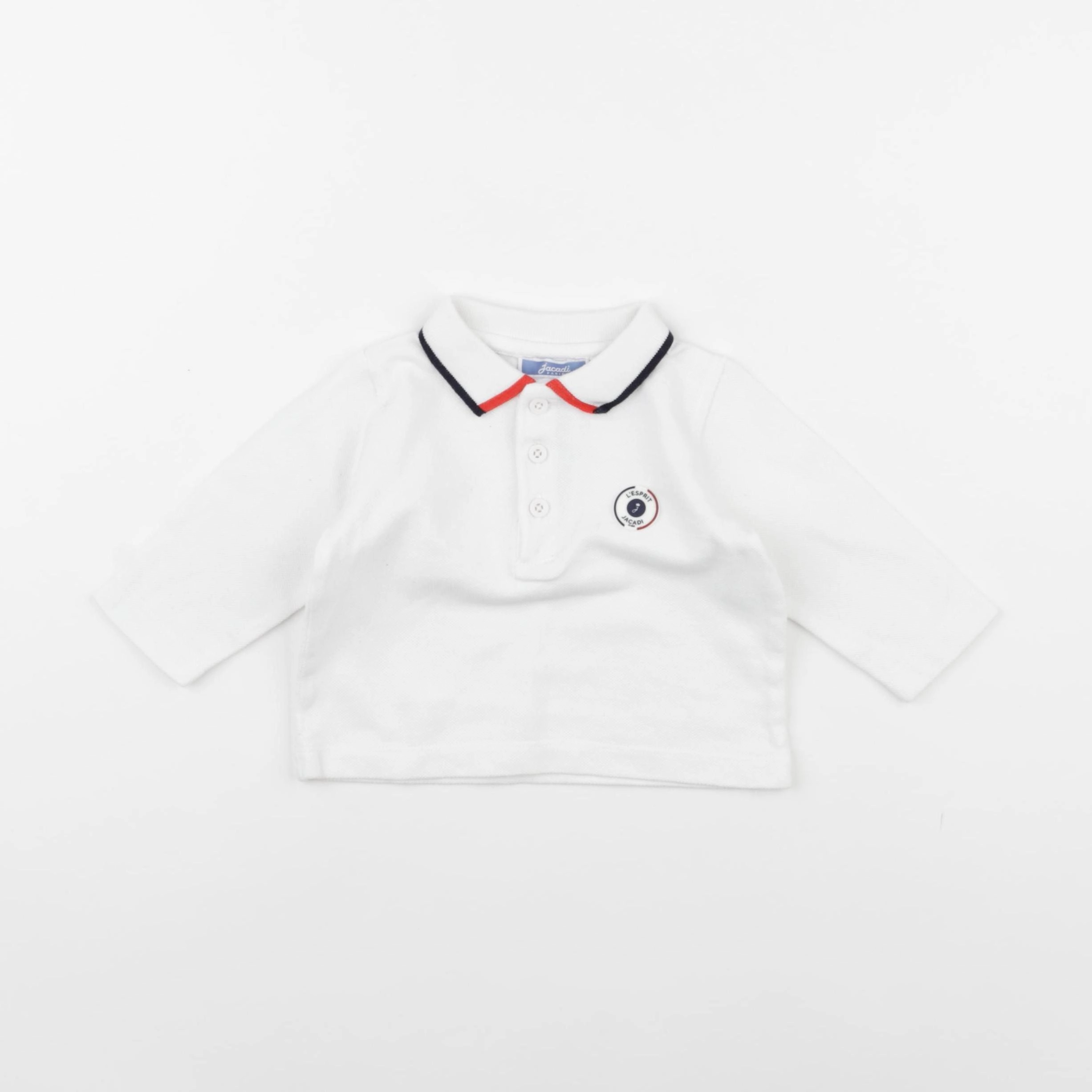 Jacadi - polo blanc - 6 mois