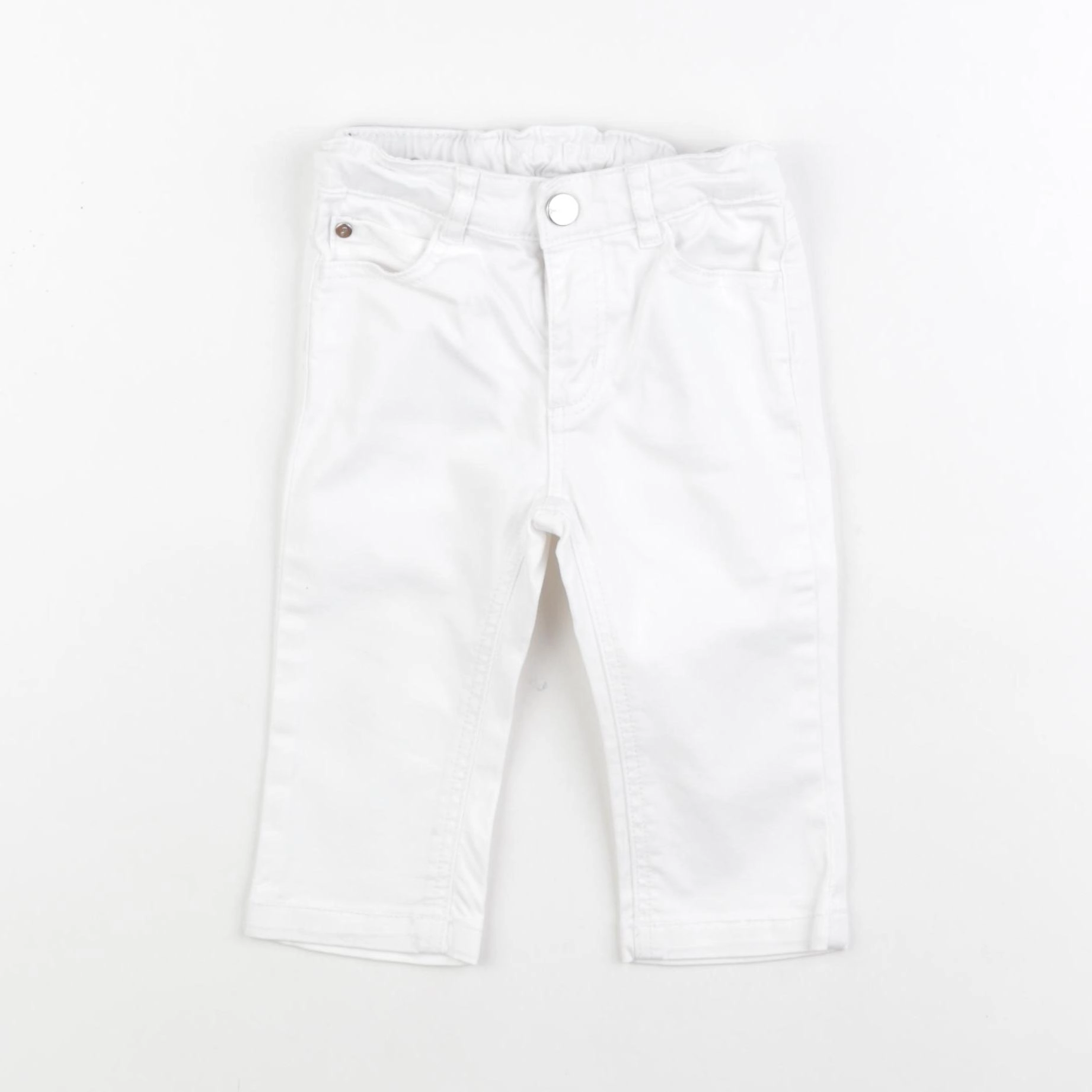 Jacadi - jean blanc - 12 mois