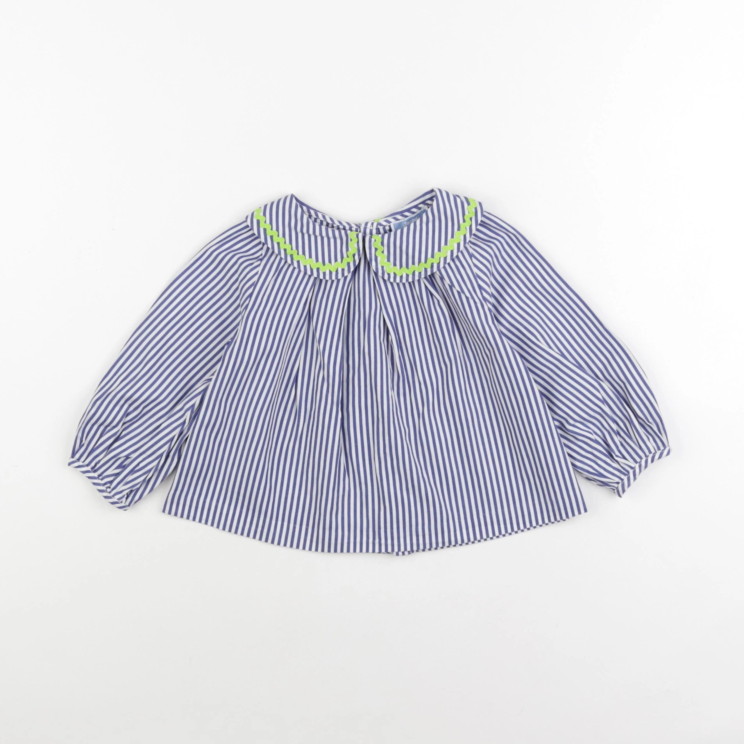 Jacadi - blouse bleu - 36 mois