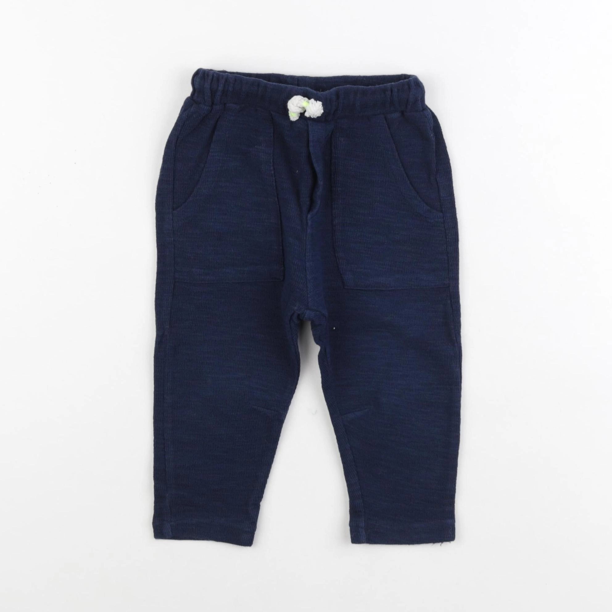 Zara - pantalon bleu - 12/18 mois