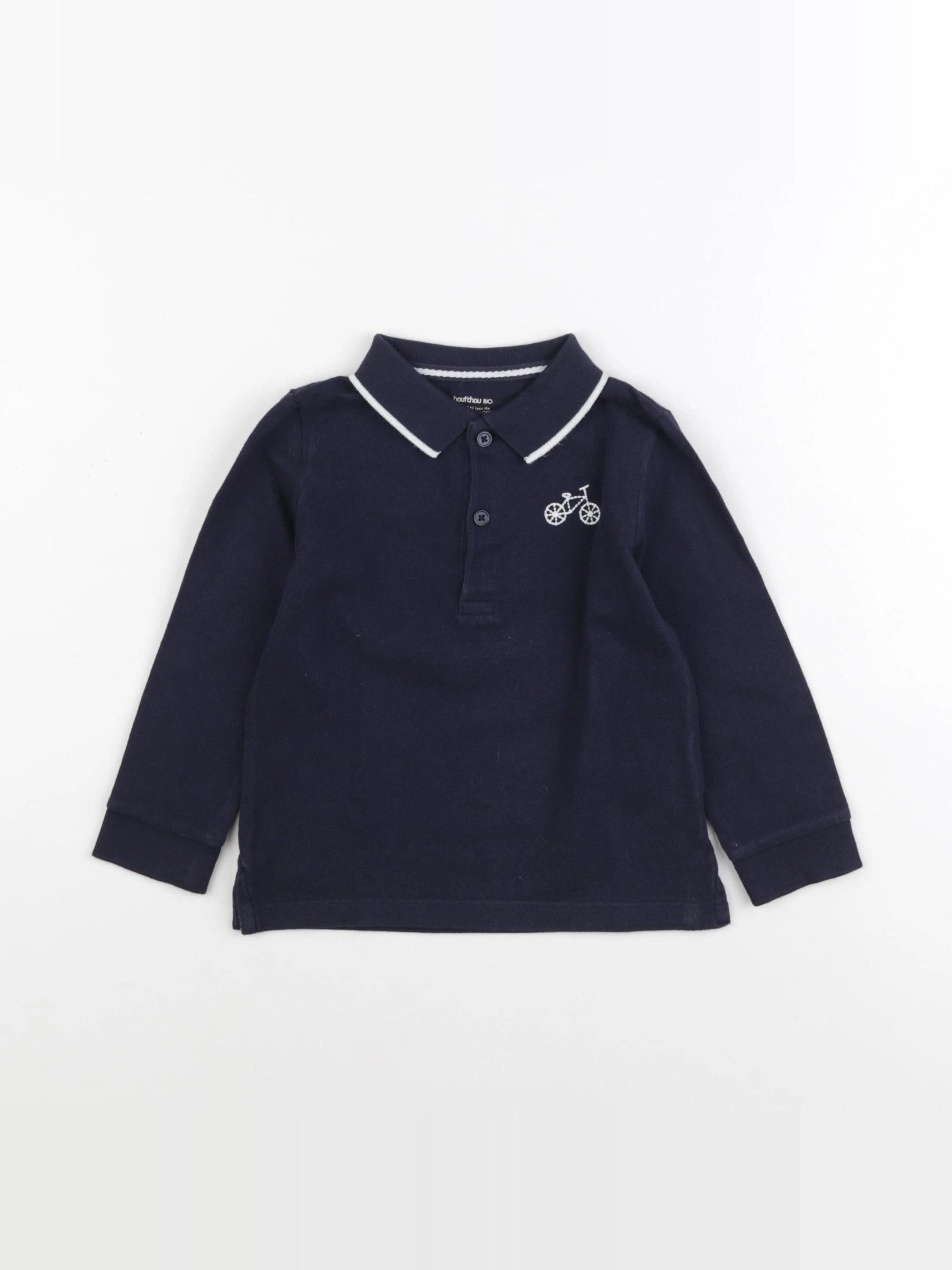 Boutchou - polo bleu - 36 mois