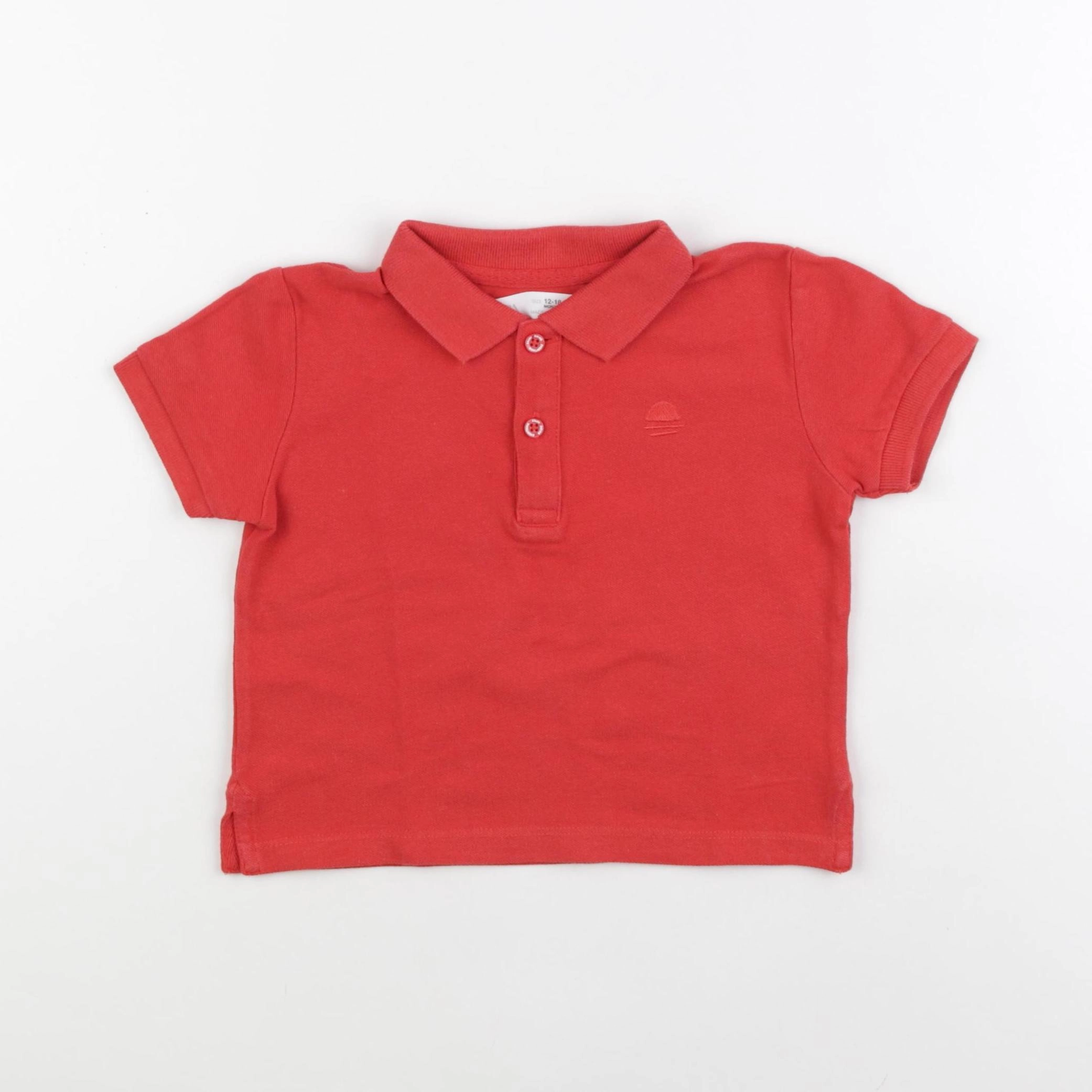 Zara - polo rouge - 12/18 mois