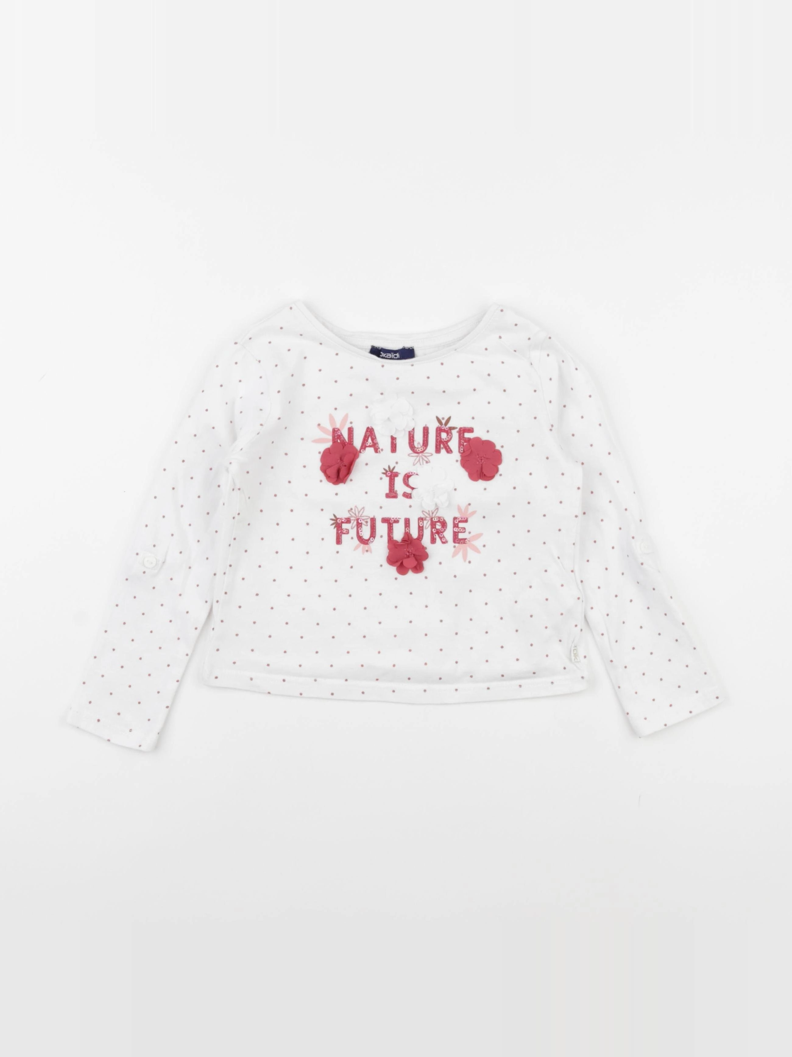 Okaidi - tee-shirt blanc - 3 ans