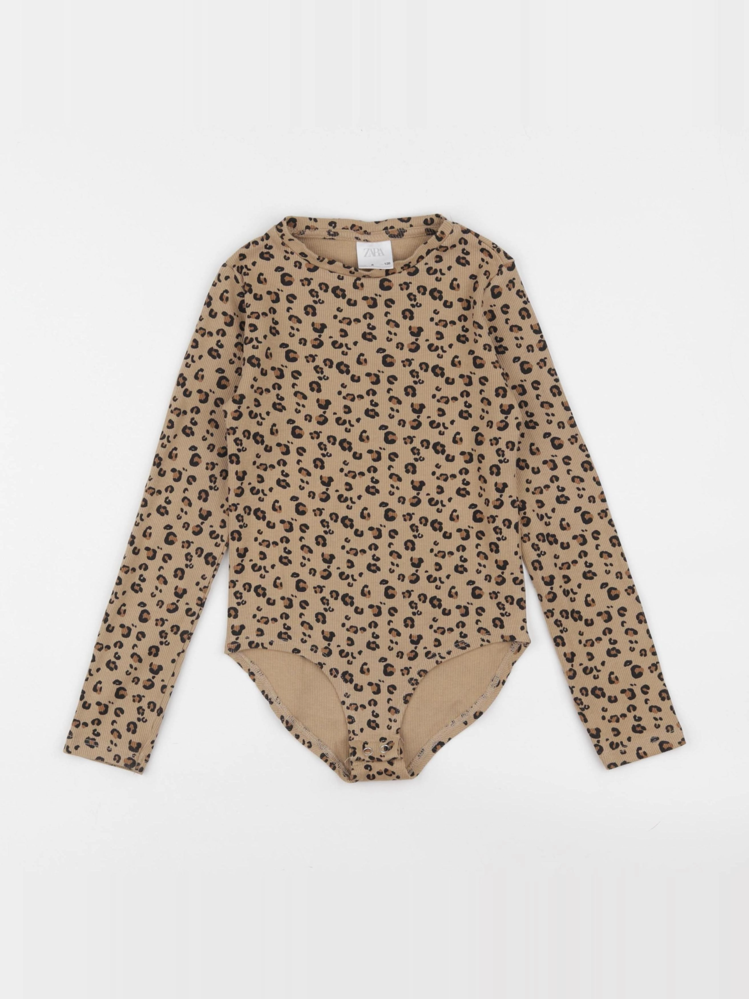 Zara - body tee-shirt marron - 8 ans