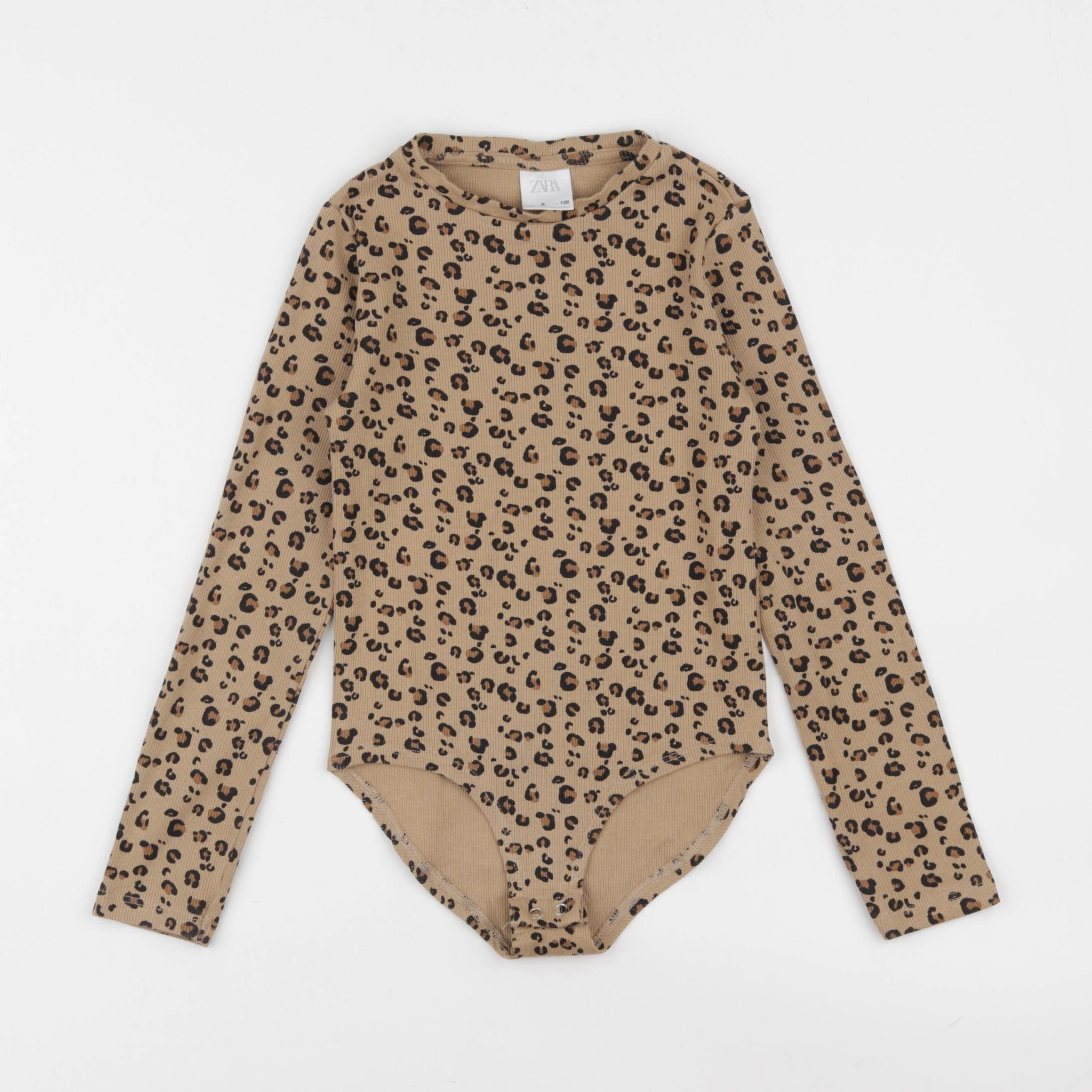 Zara - body tee-shirt marron - 8 ans