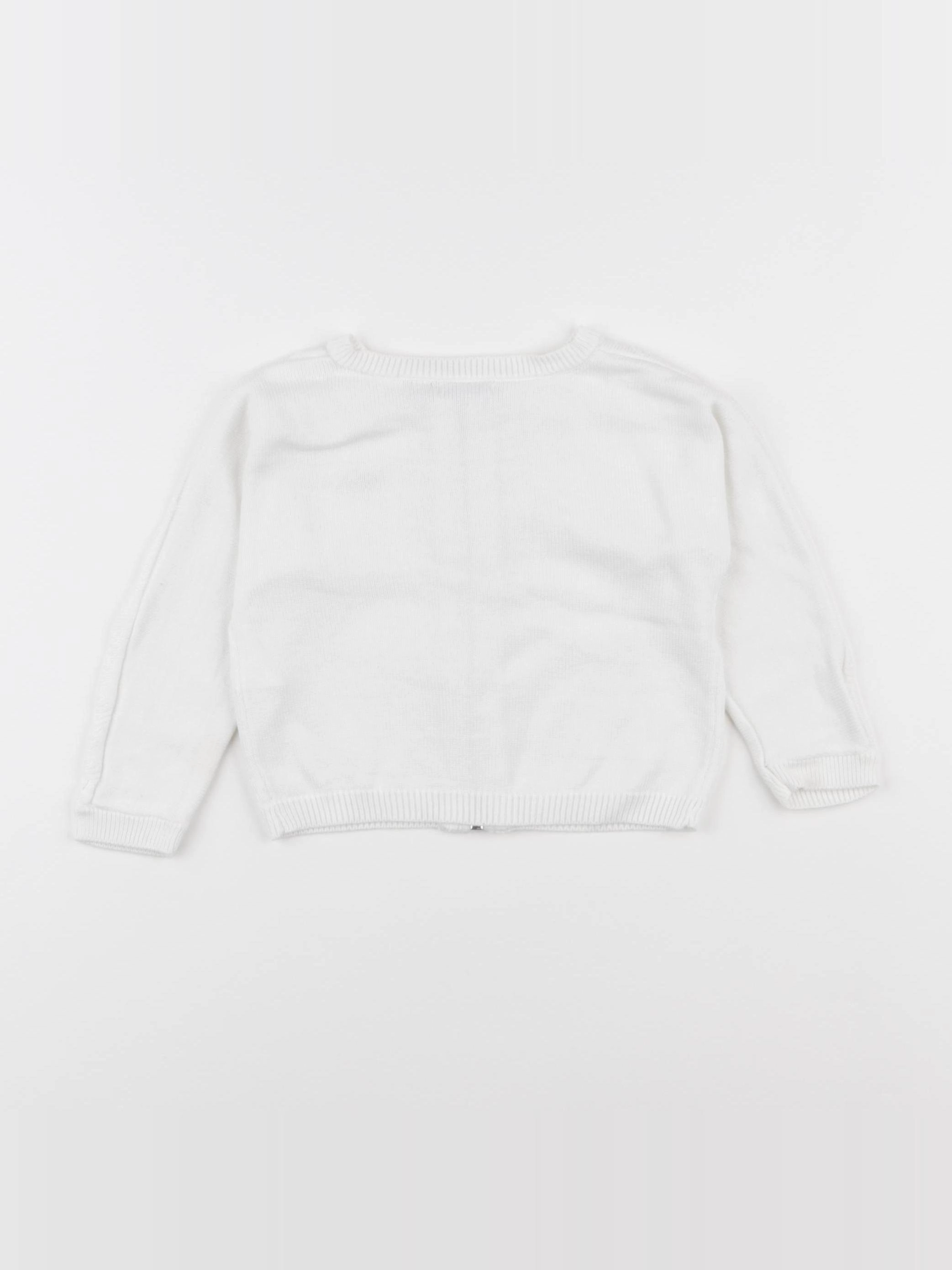 IKKS - gilet blanc - 18 mois