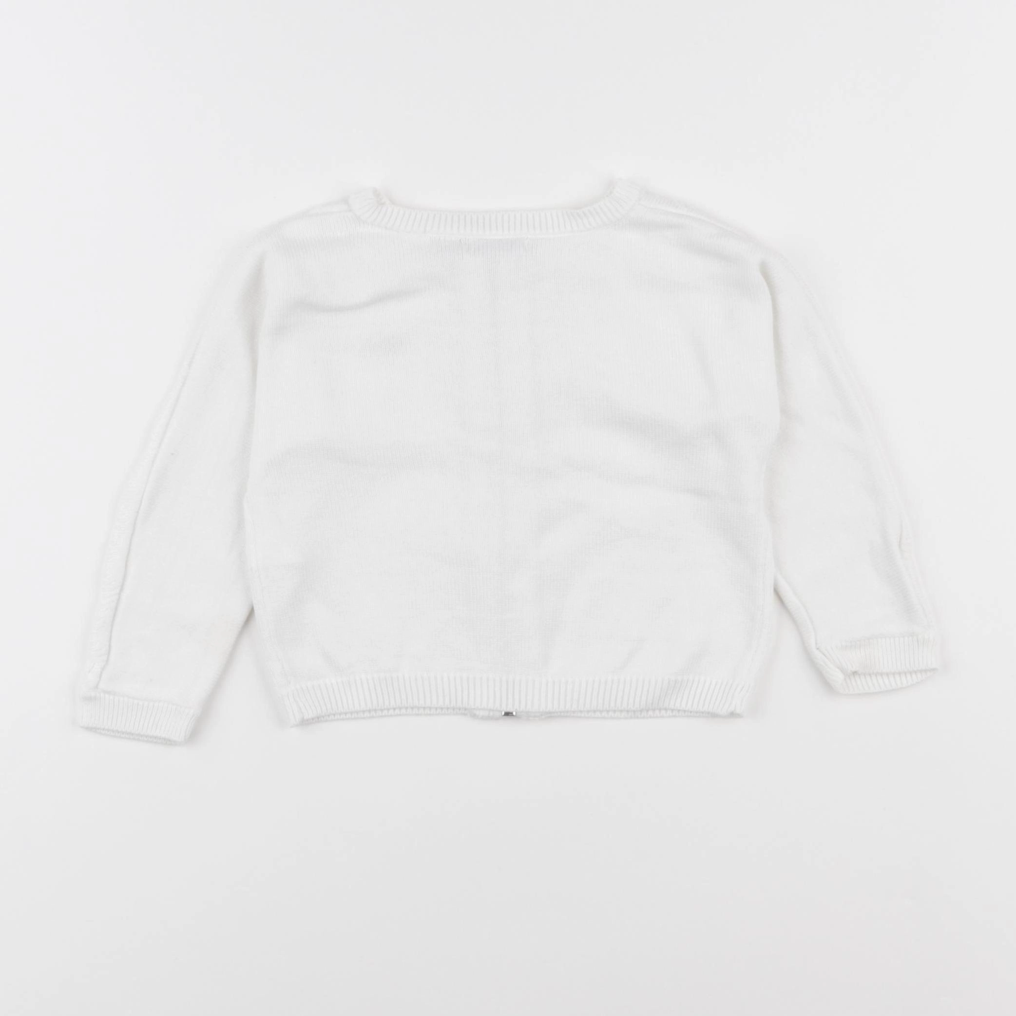 IKKS - gilet blanc - 18 mois