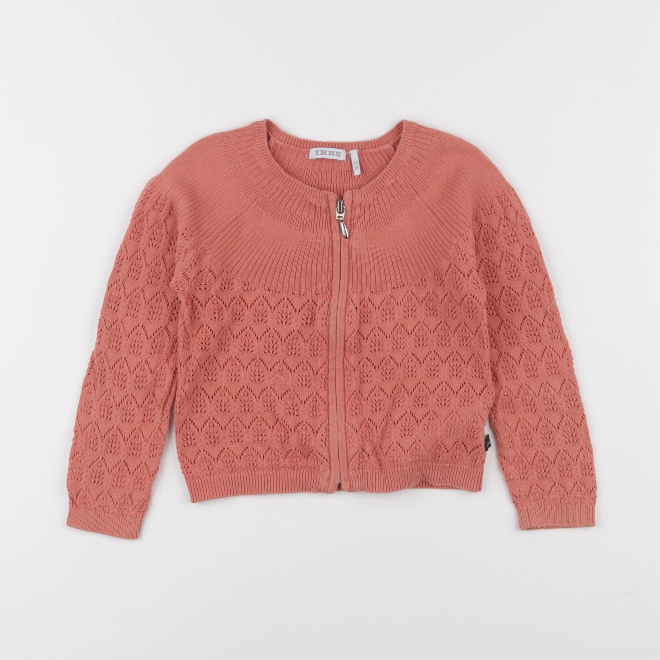 IKKS - gilet rose - 2 ans