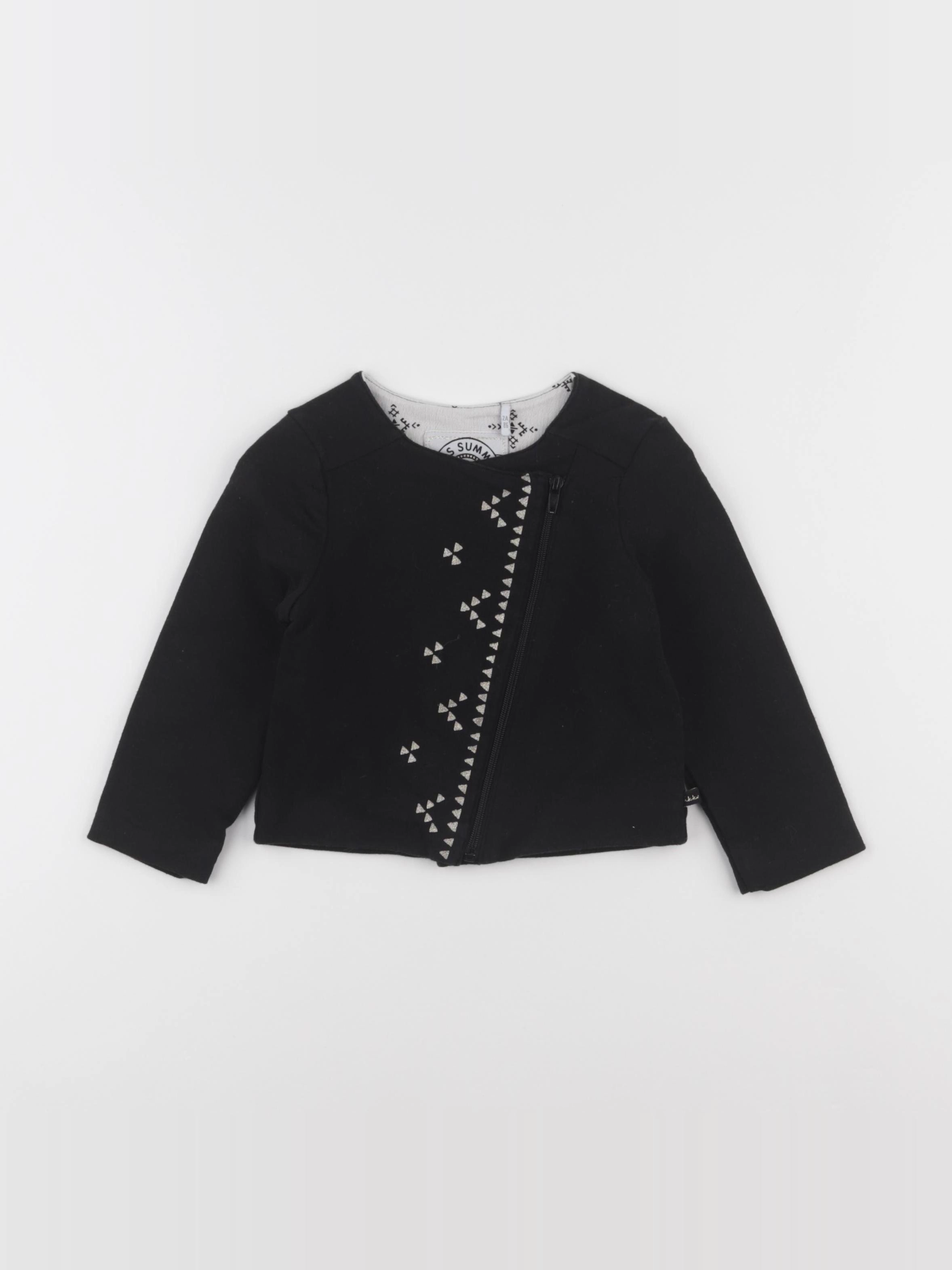IKKS - sweat noir - 2 ans