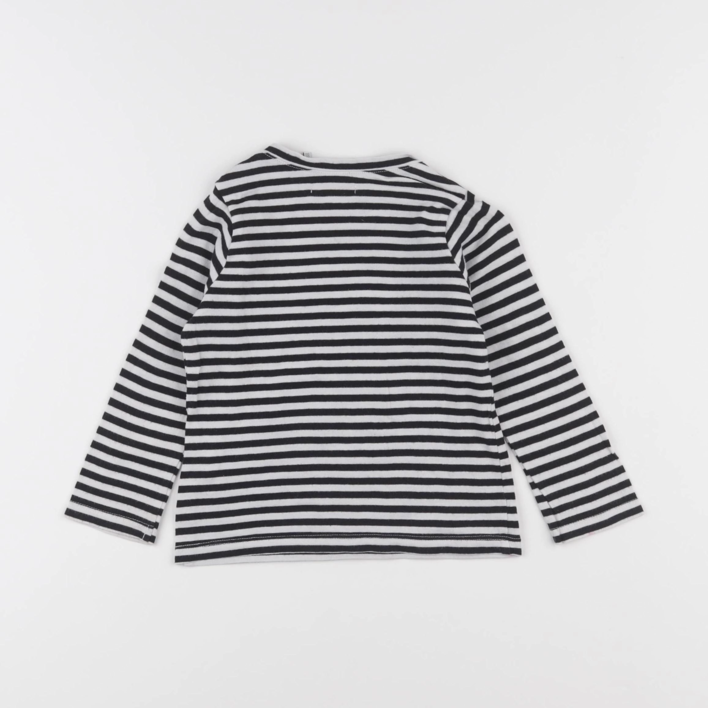 IKKS - tee-shirt blanc, noir - 18 mois