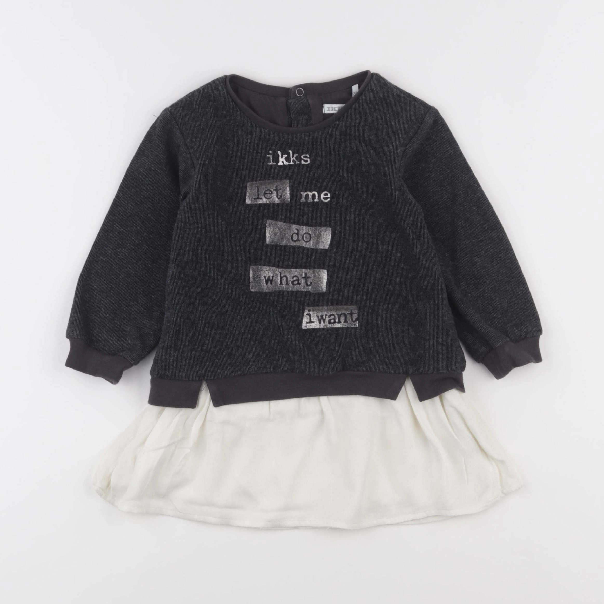 IKKS - robe gris - 2 ans