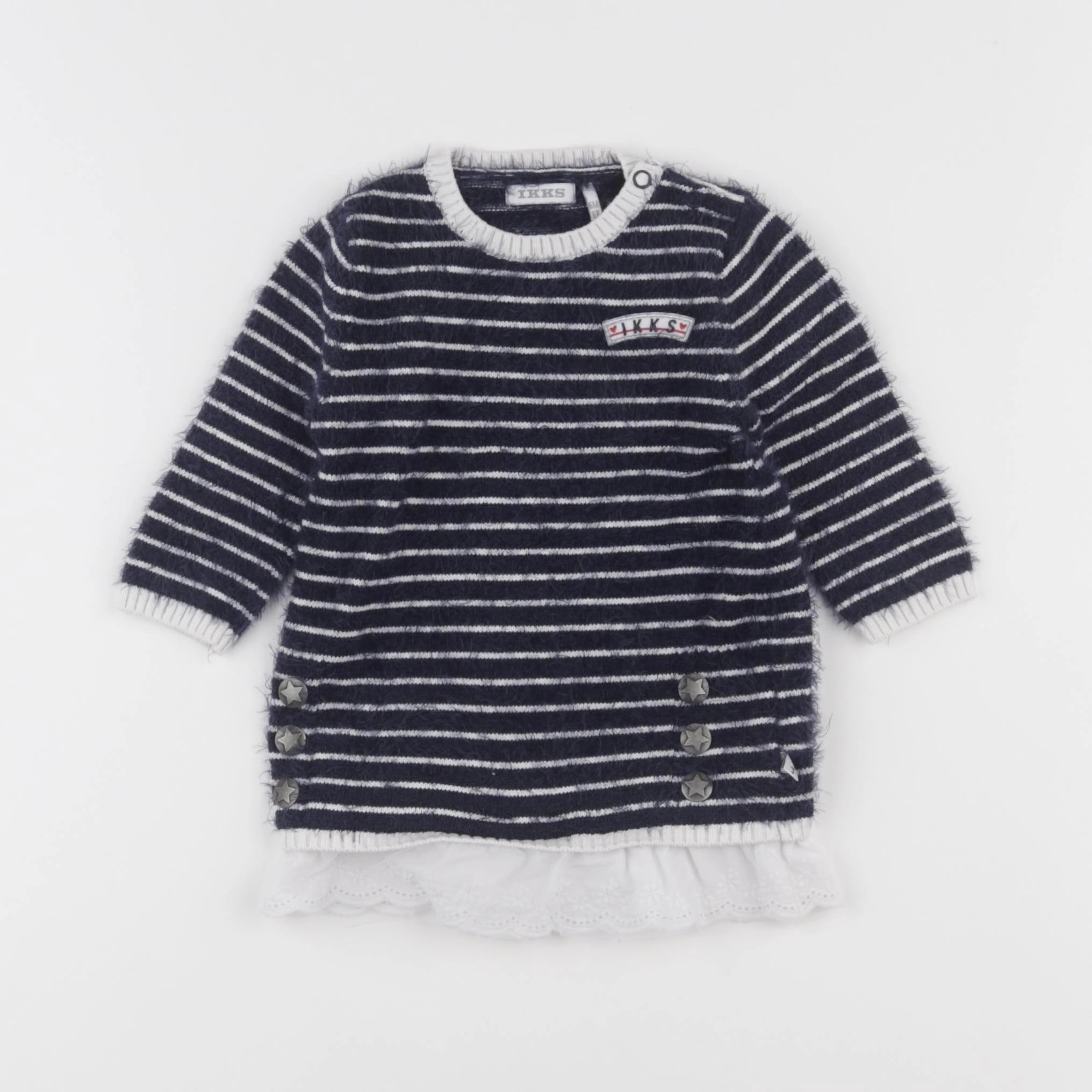 IKKS - robe bleu, blanc - 6 mois