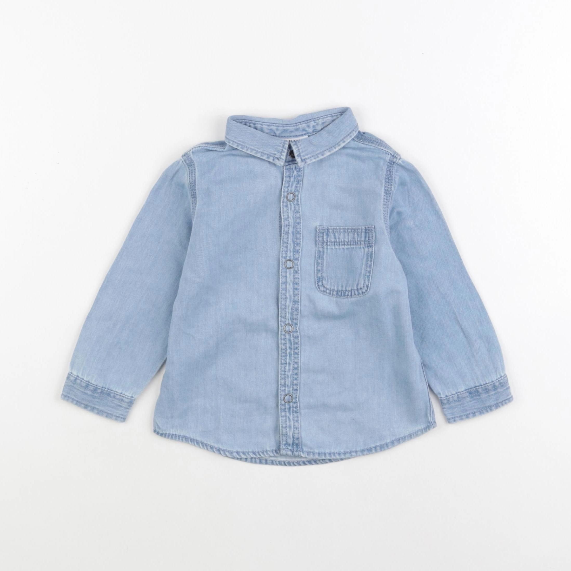 Zara - chemise bleu - 12/18 mois