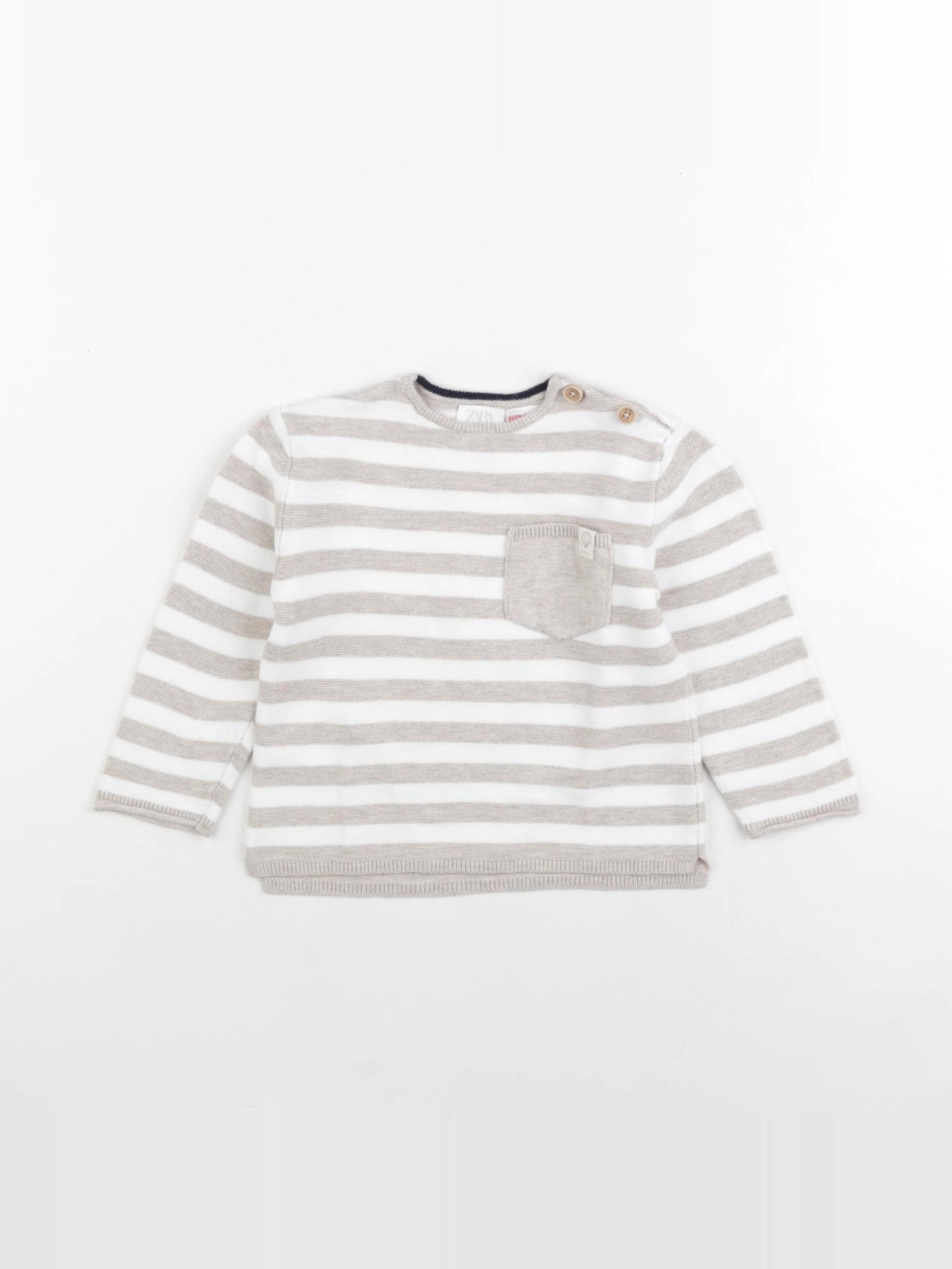 Zara - pull beige - 12/18 mois