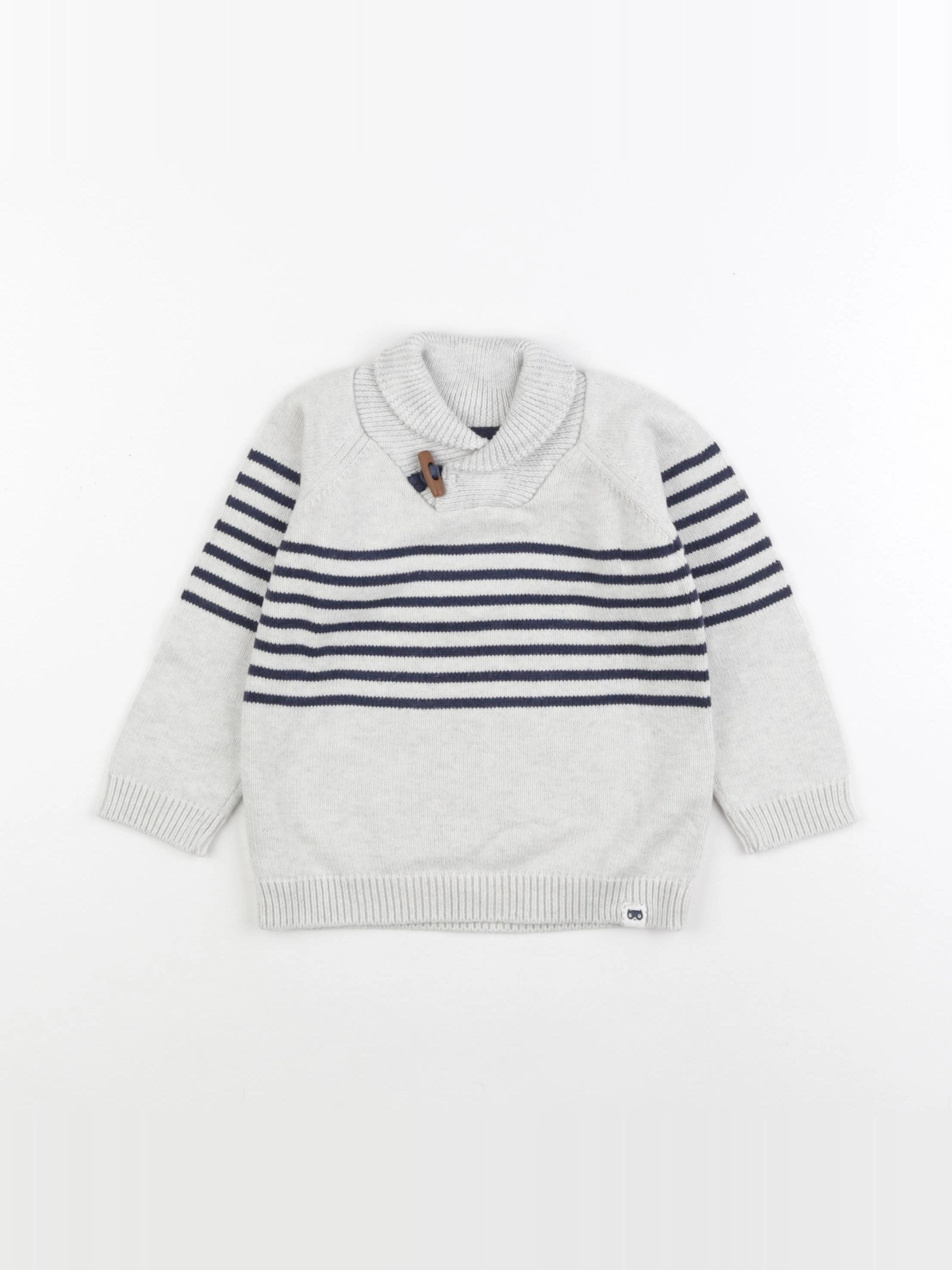 Tape à l'oeil - pull gris - 12 mois