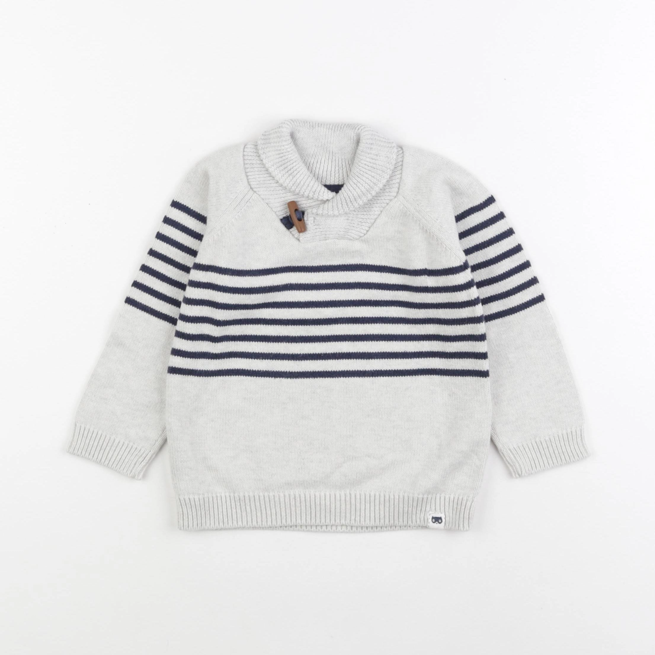 Tape à l'oeil - pull gris - 12 mois