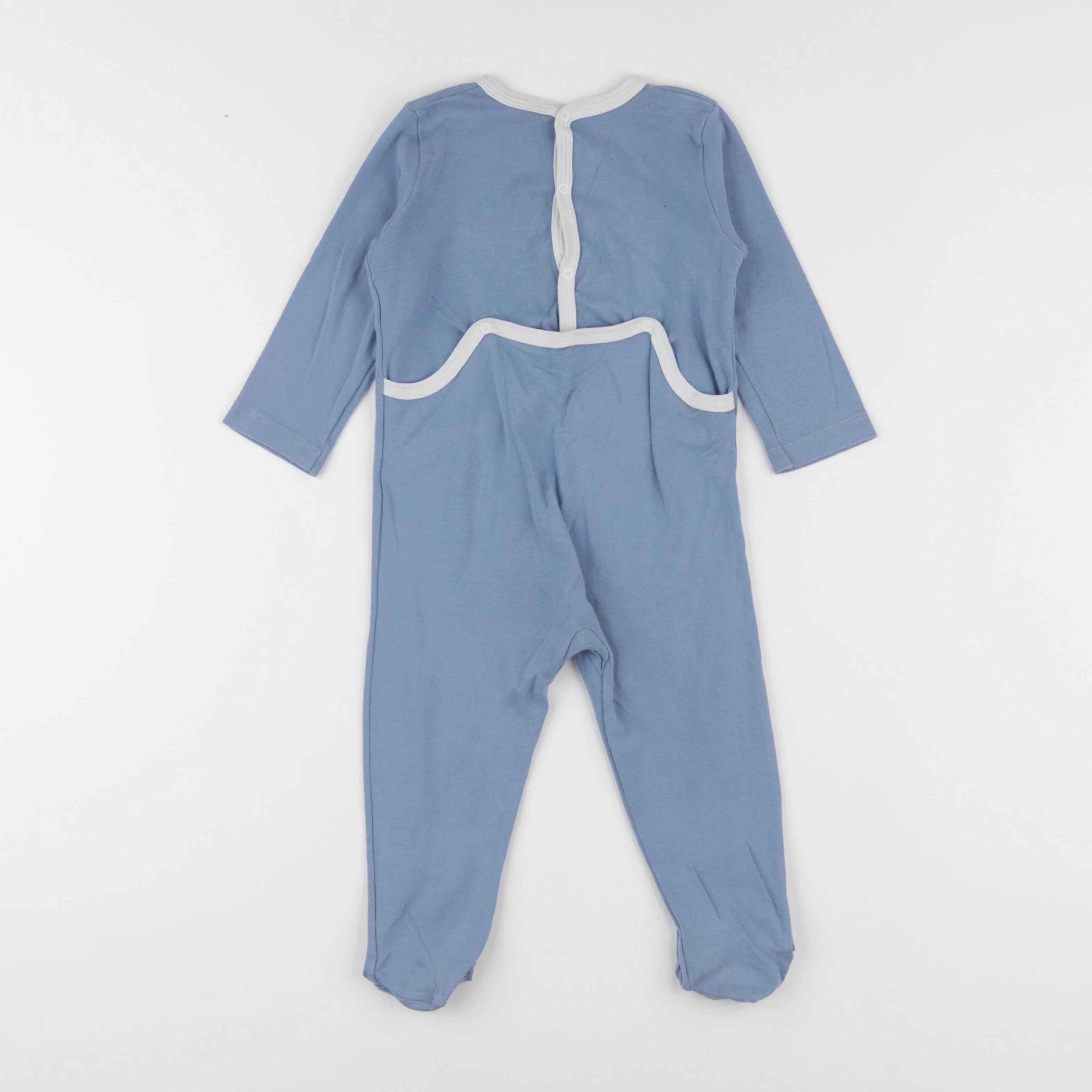 Petit Bateau - pyjama coton bleu - 18 mois