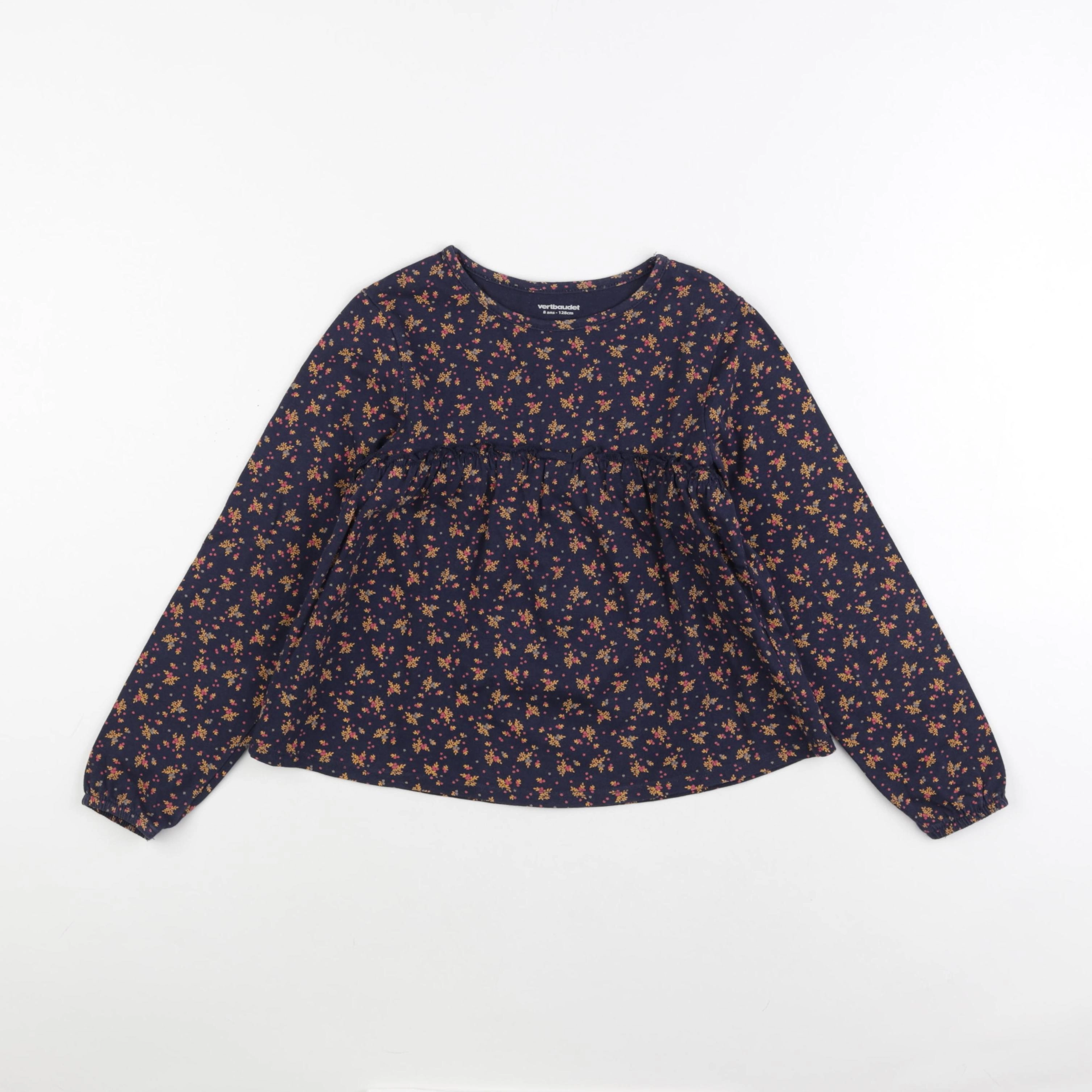 Vertbaudet - tee-shirt bleu - 8 ans