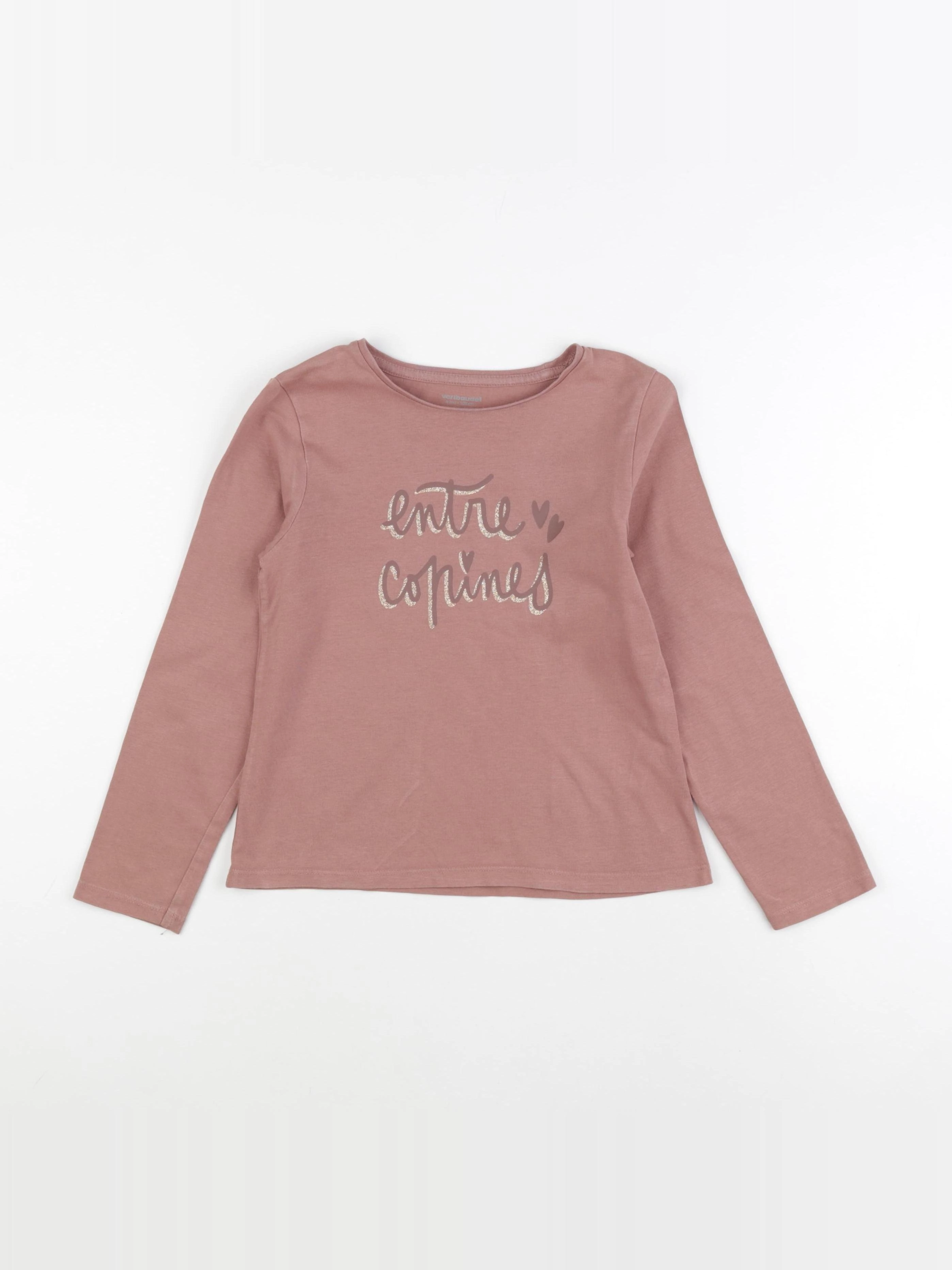 Vertbaudet - tee-shirt rose - 8 ans