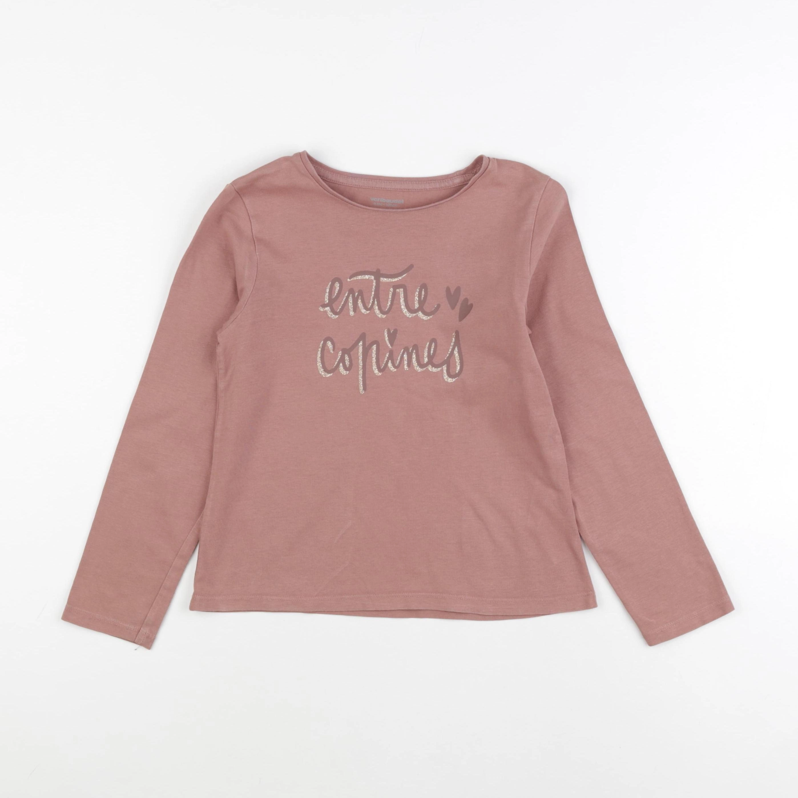 Vertbaudet - tee-shirt rose - 8 ans