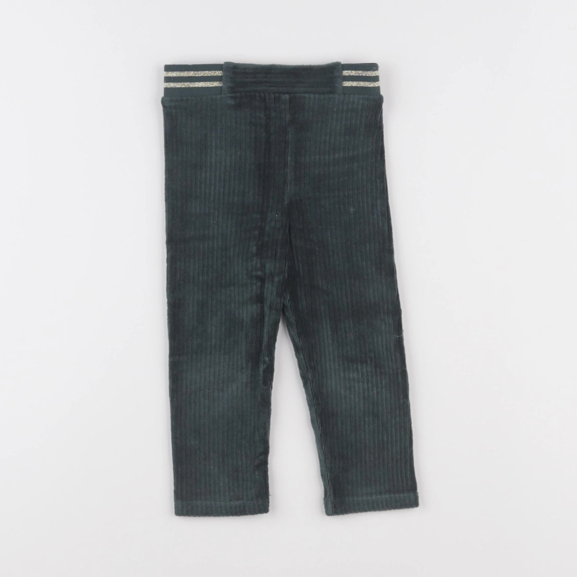 Vertbaudet - pantalon vert - 2 ans