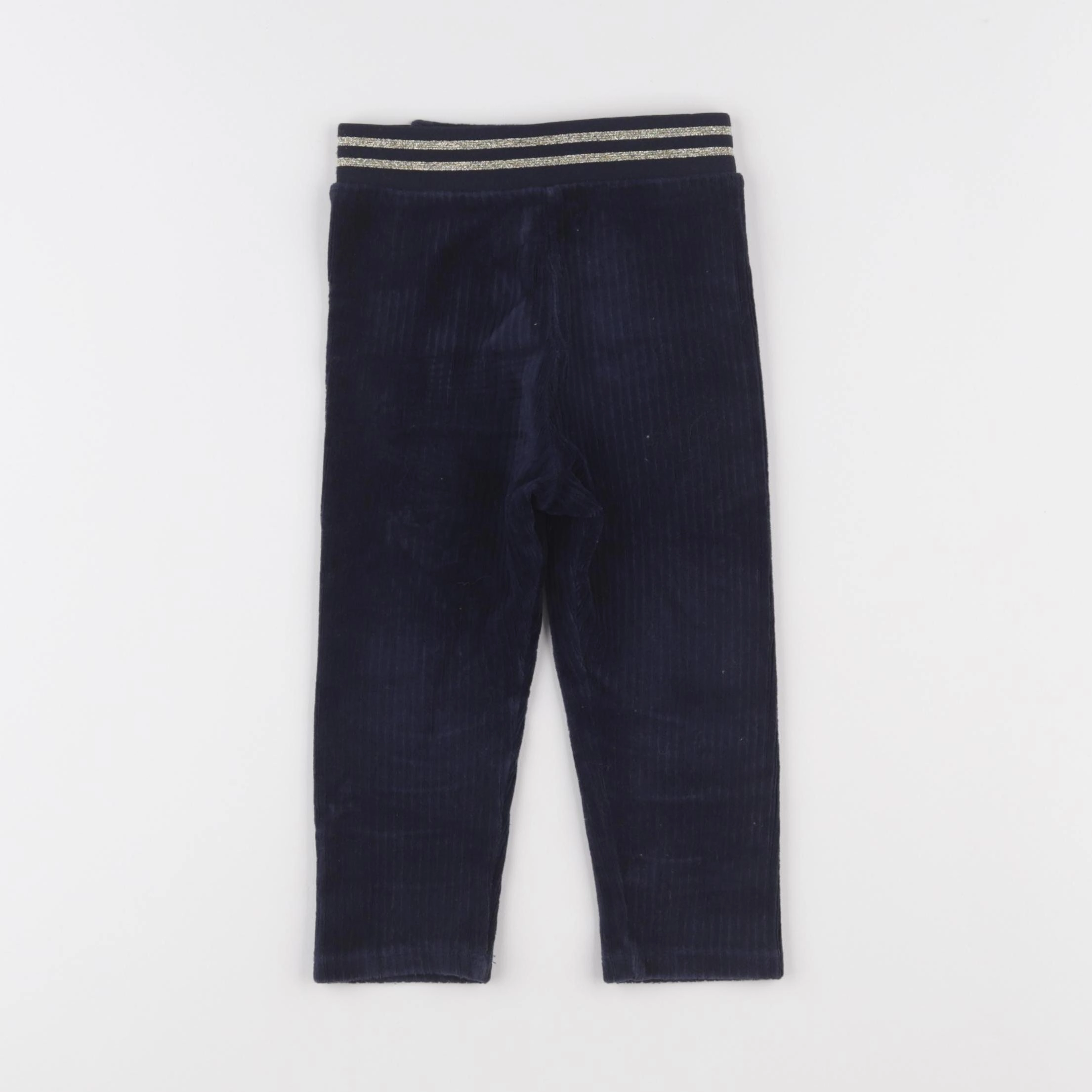 Vertbaudet - pantalon bleu - 2 ans