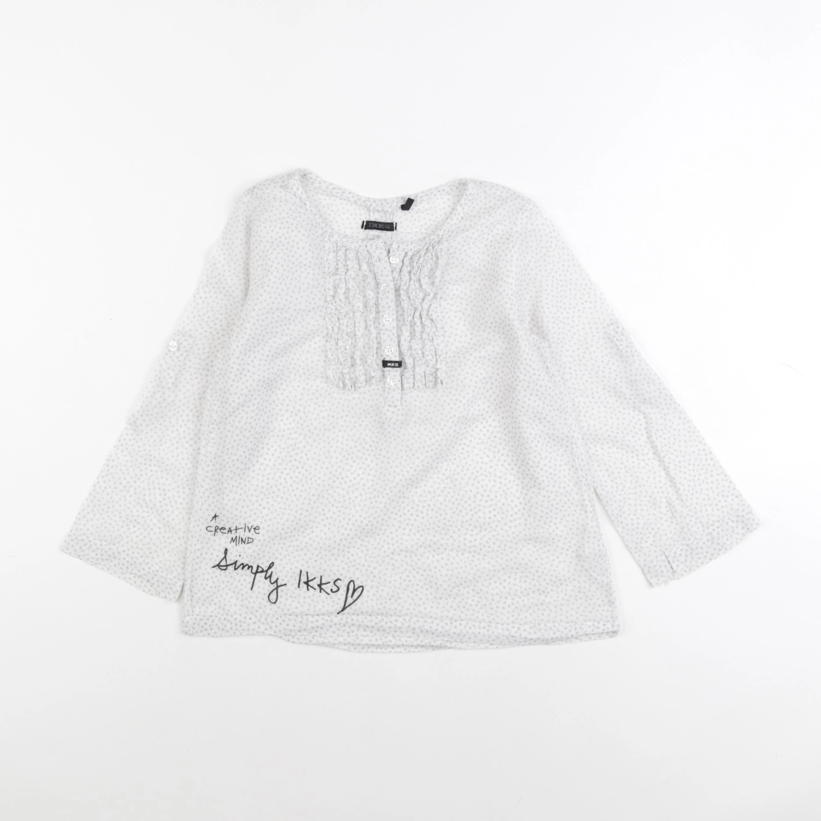 IKKS - blouse blanc - 4 ans