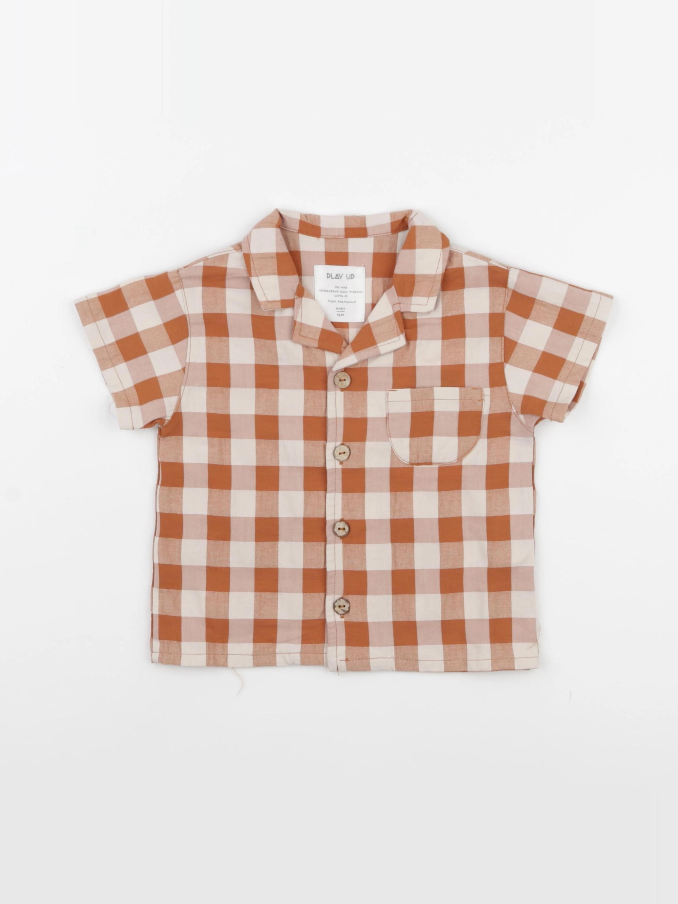 Play Up - chemise marron - 12 mois