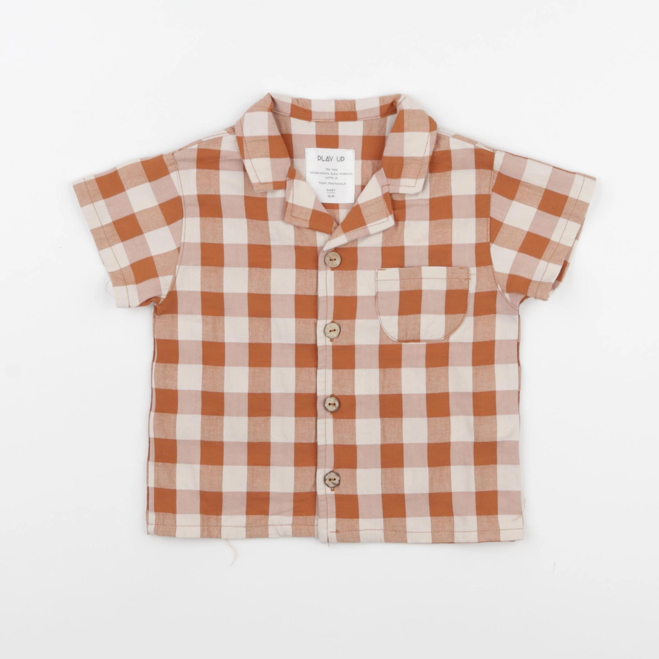 Play Up - chemise marron - 12 mois