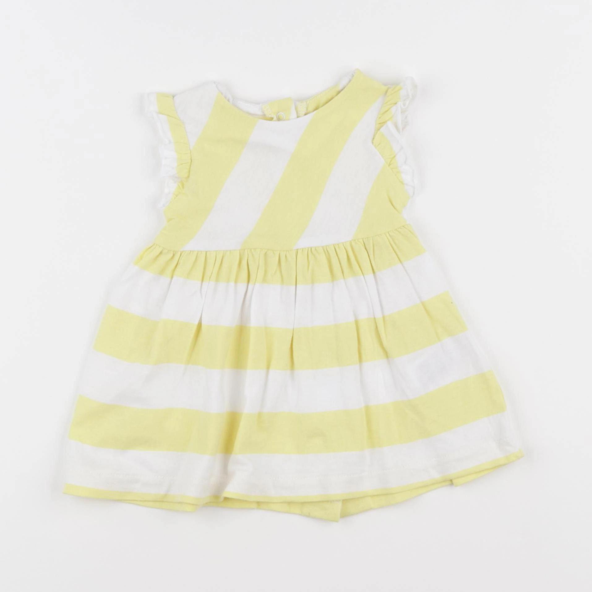 Vertbaudet - robe blanc, jaune - 6 mois