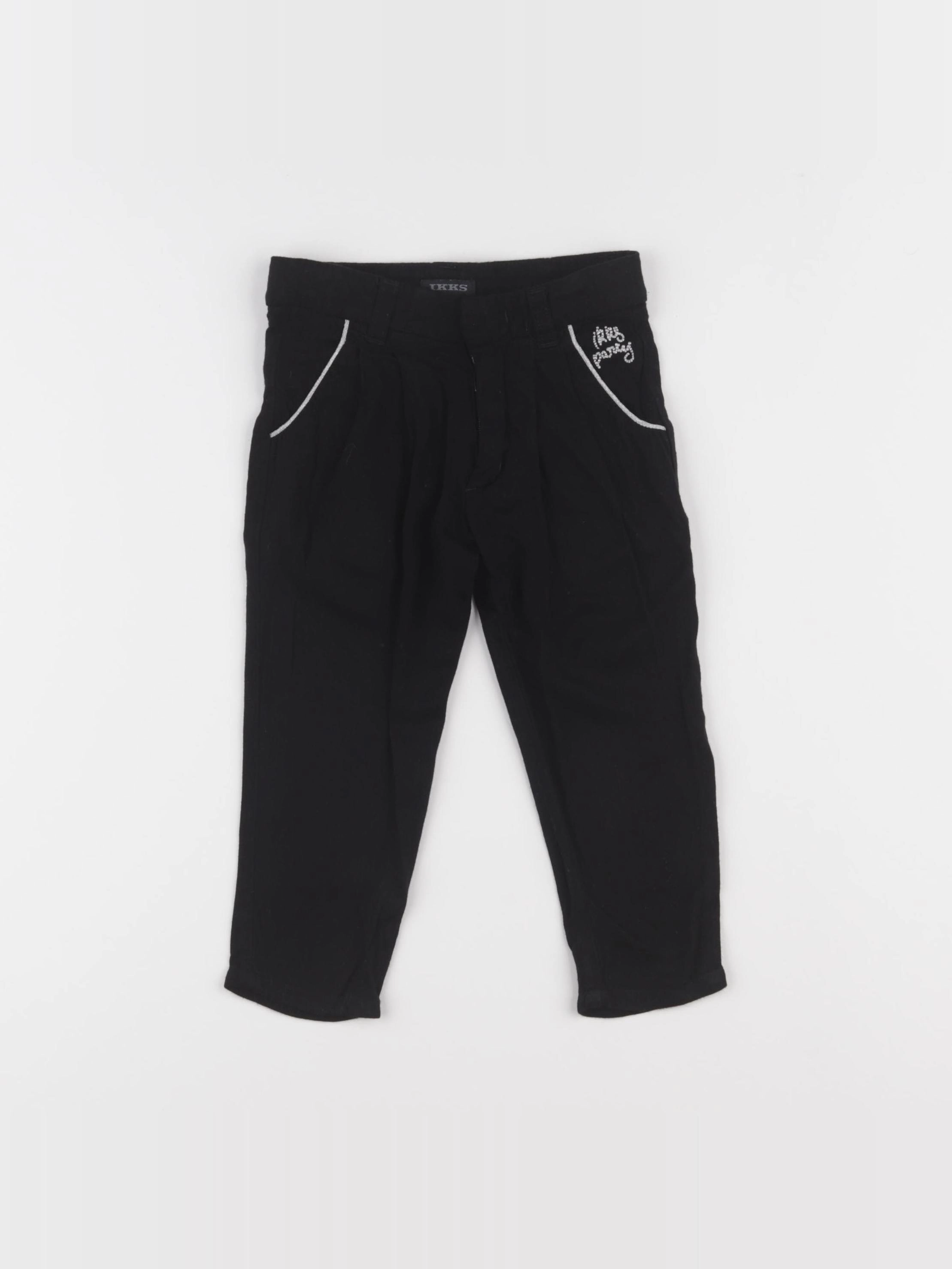 IKKS - pantalon noir - 2 ans