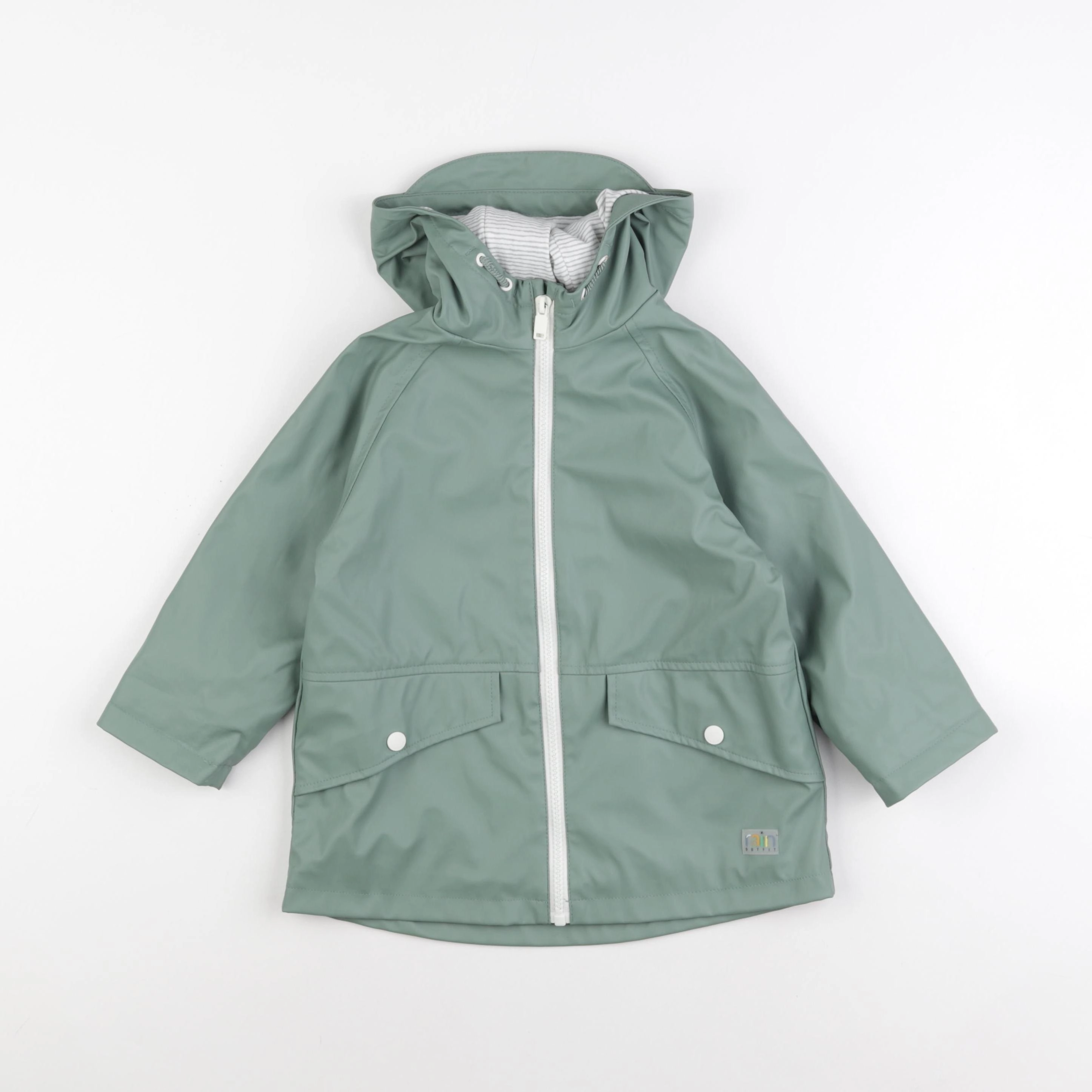 Zara - imperméable vert - 2/3 ans