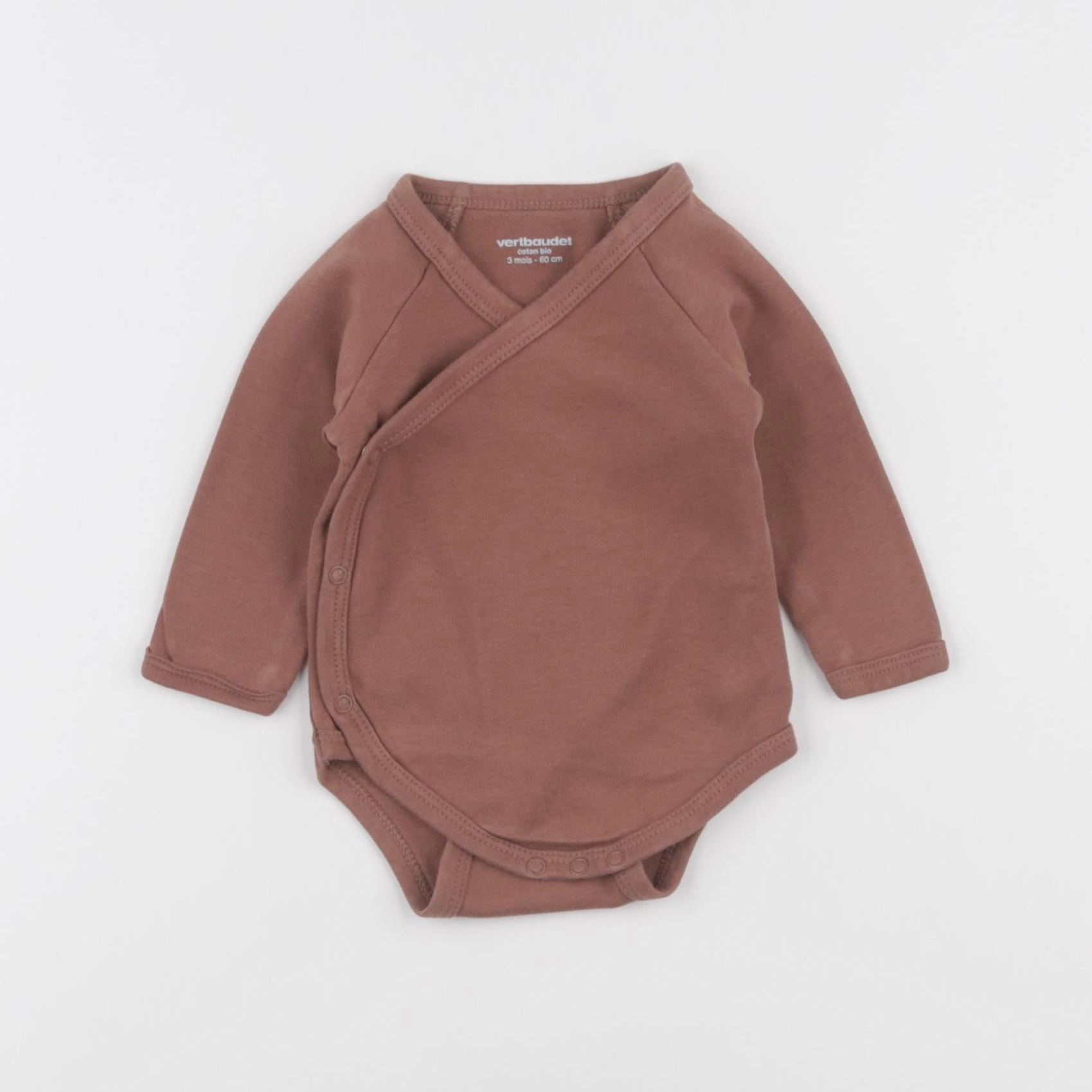 Vertbaudet - body marron - 3 mois