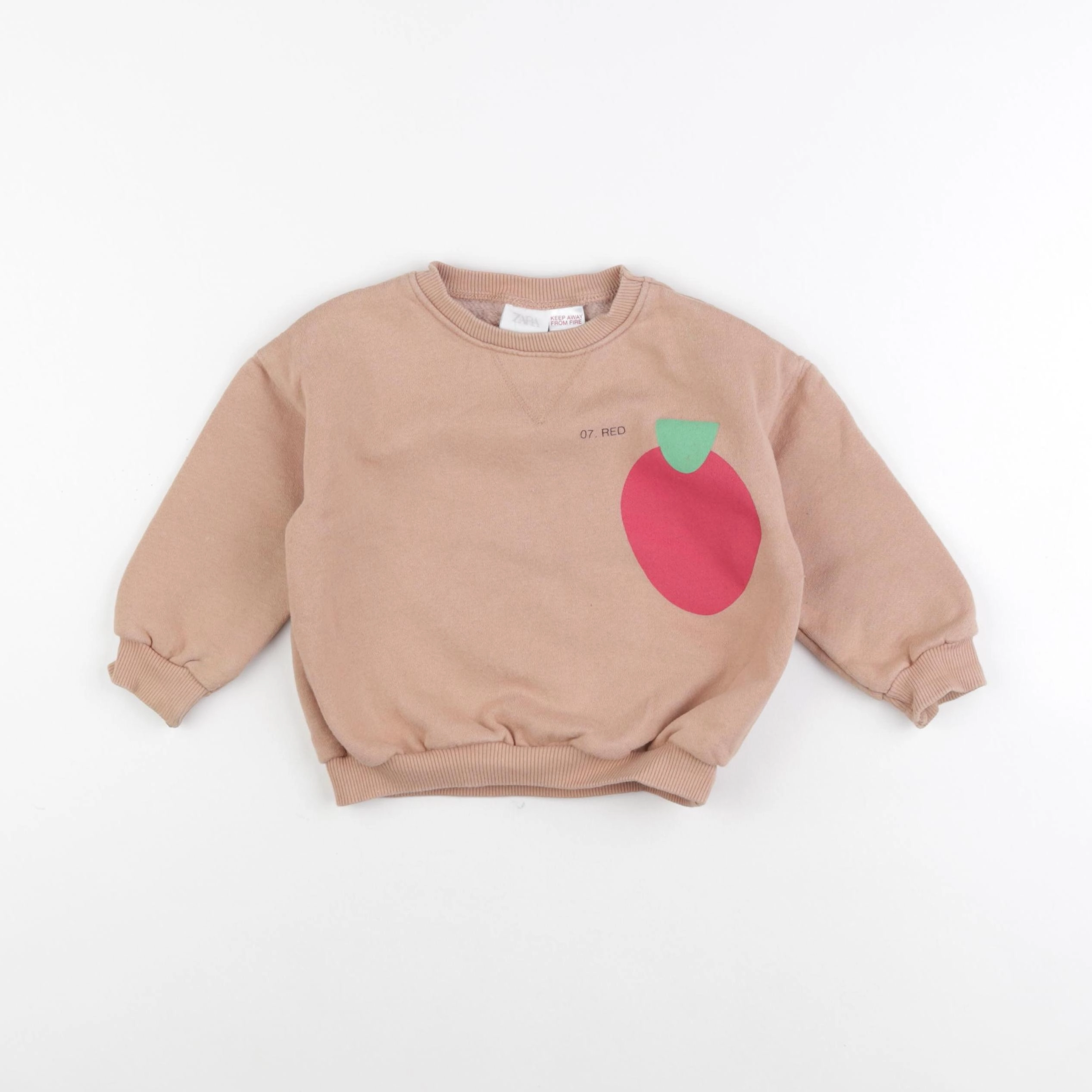 Zara - sweat beige - 18/24 mois