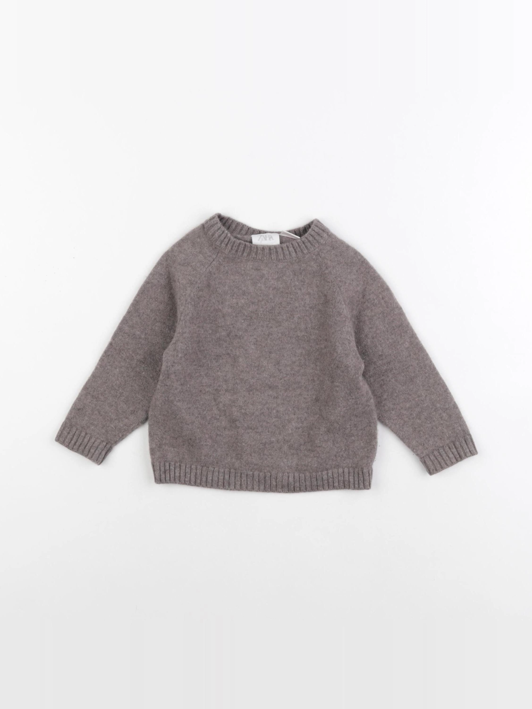 Zara - pull gris - 12/18 mois