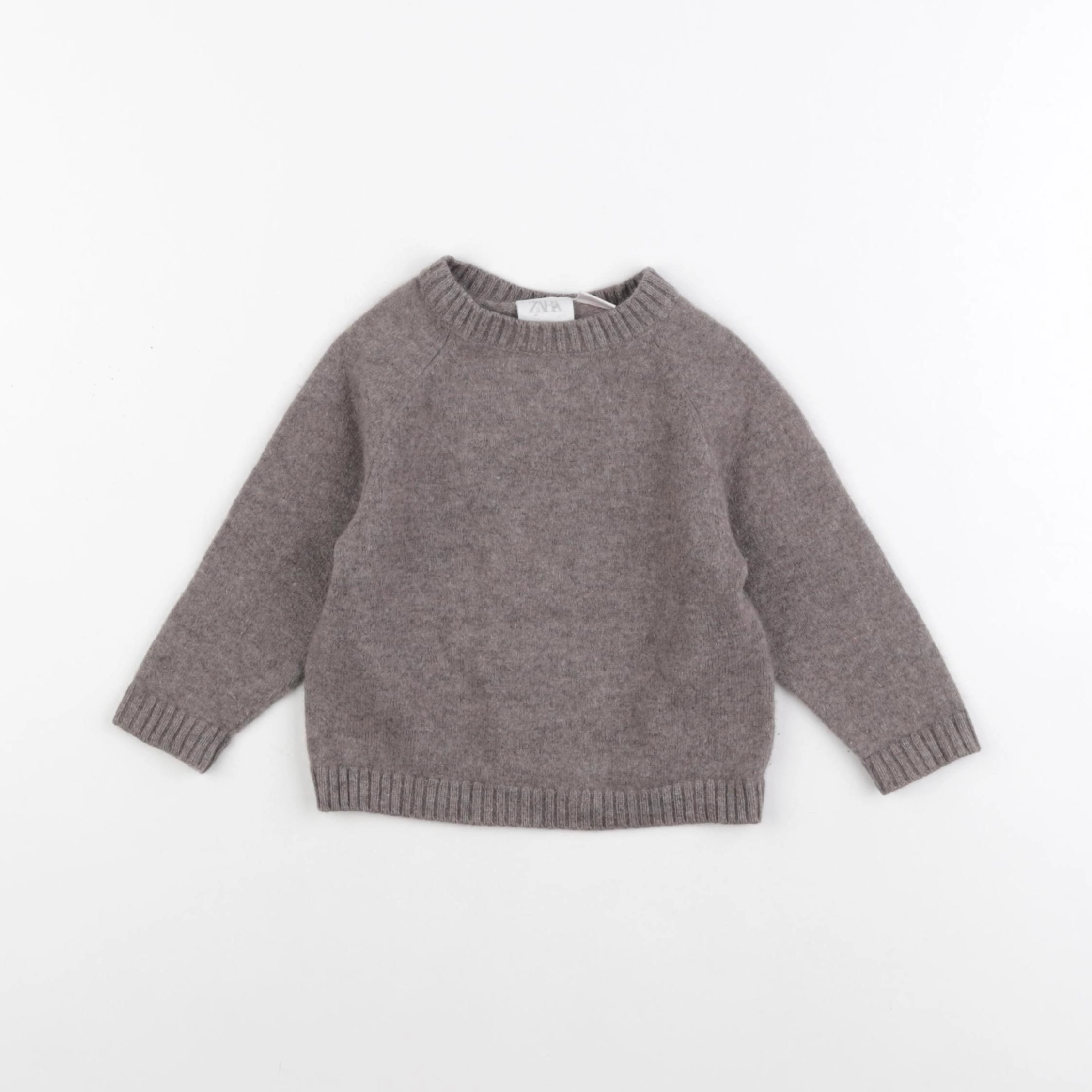 Zara - pull gris - 12/18 mois