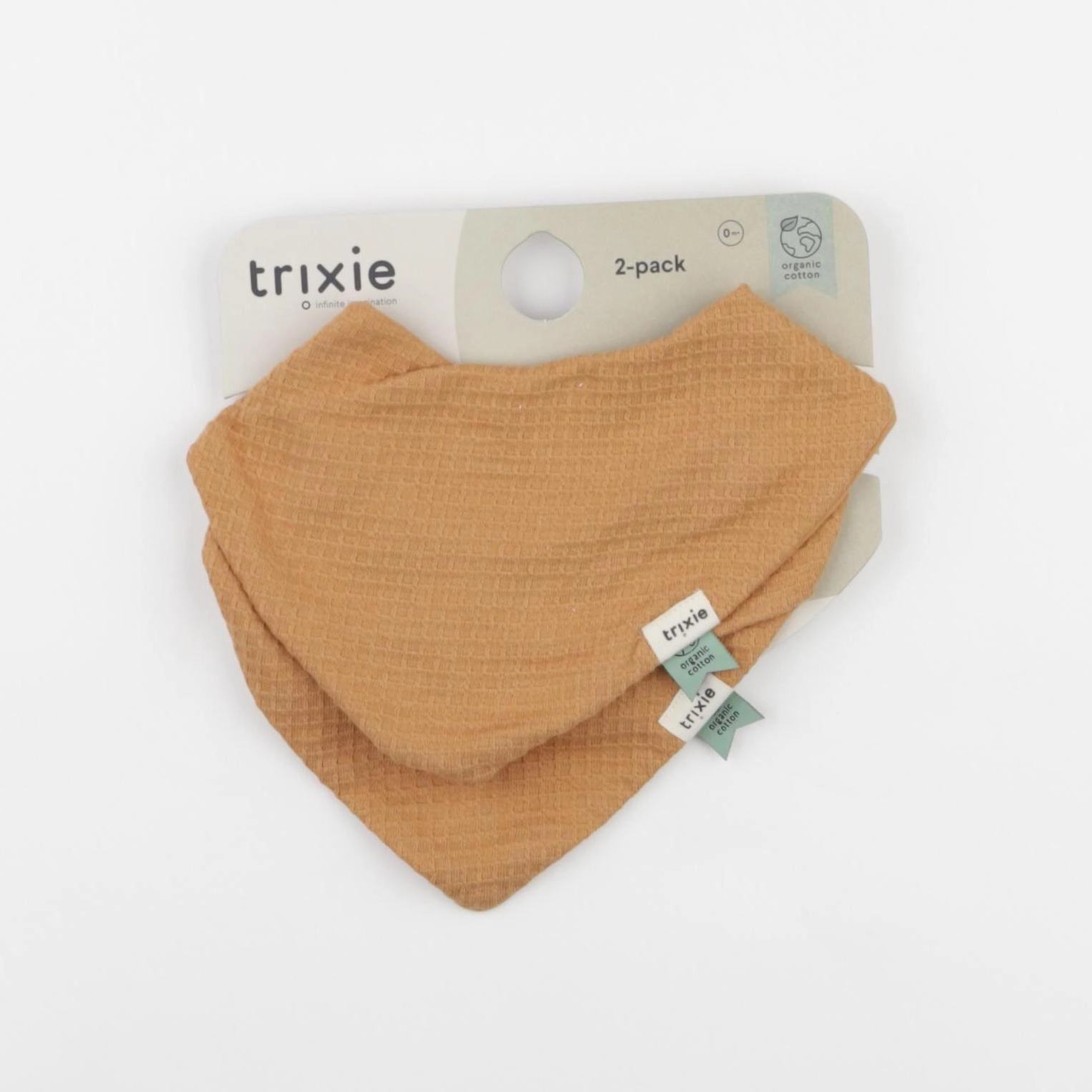 Trixie - bavoir marron - x2