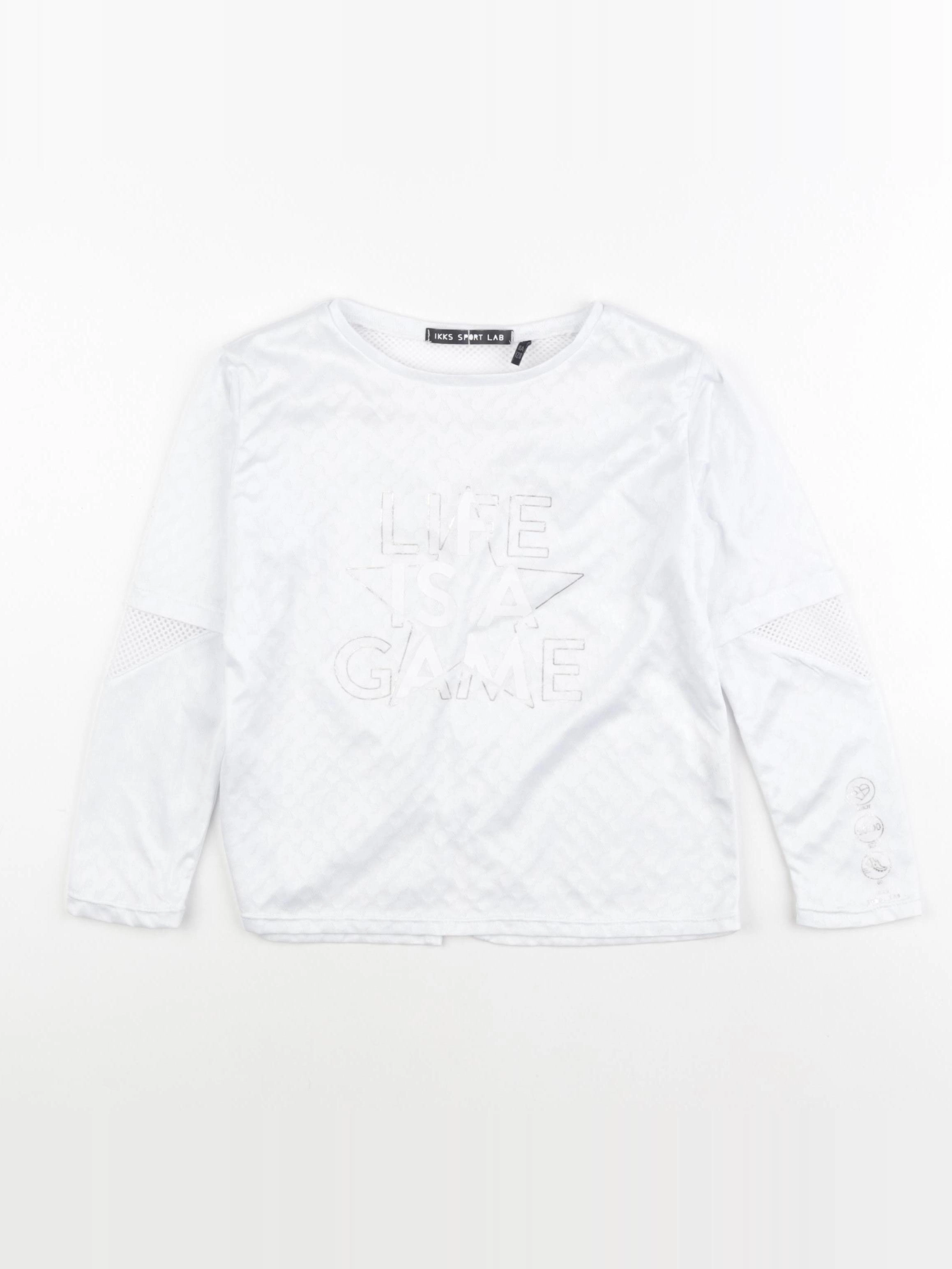 IKKS - tee-shirt blanc - 8 ans