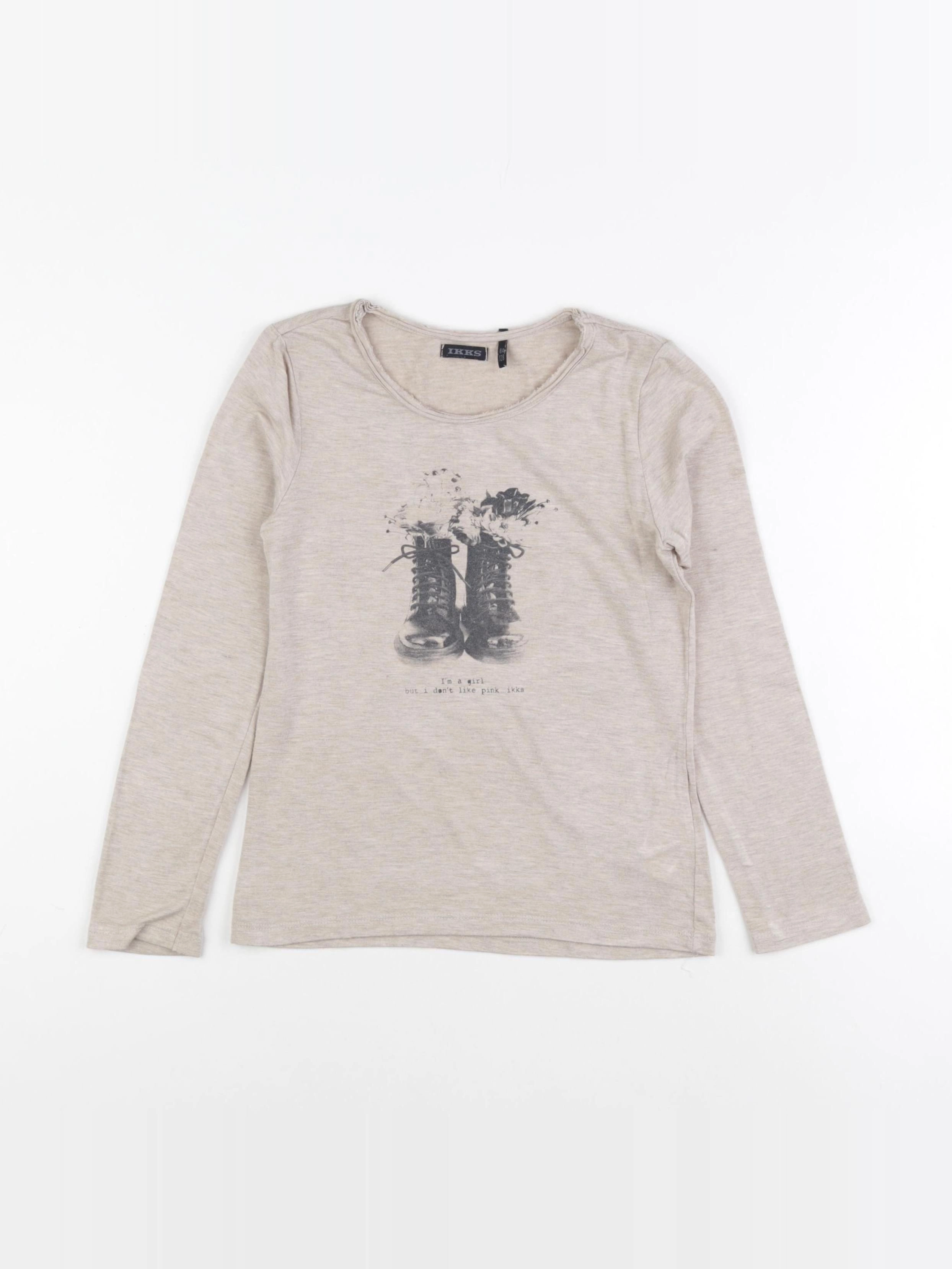 IKKS - tee-shirt beige - 8 ans