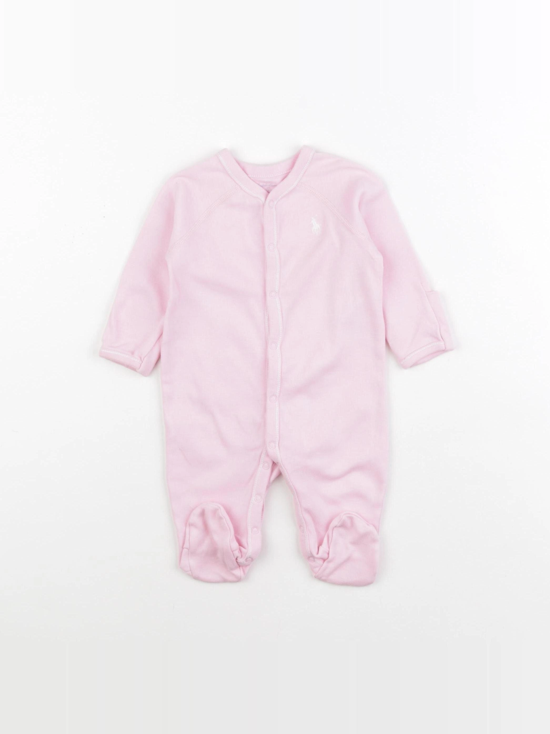 Ralph Lauren - pyjama coton rose - 3 mois
