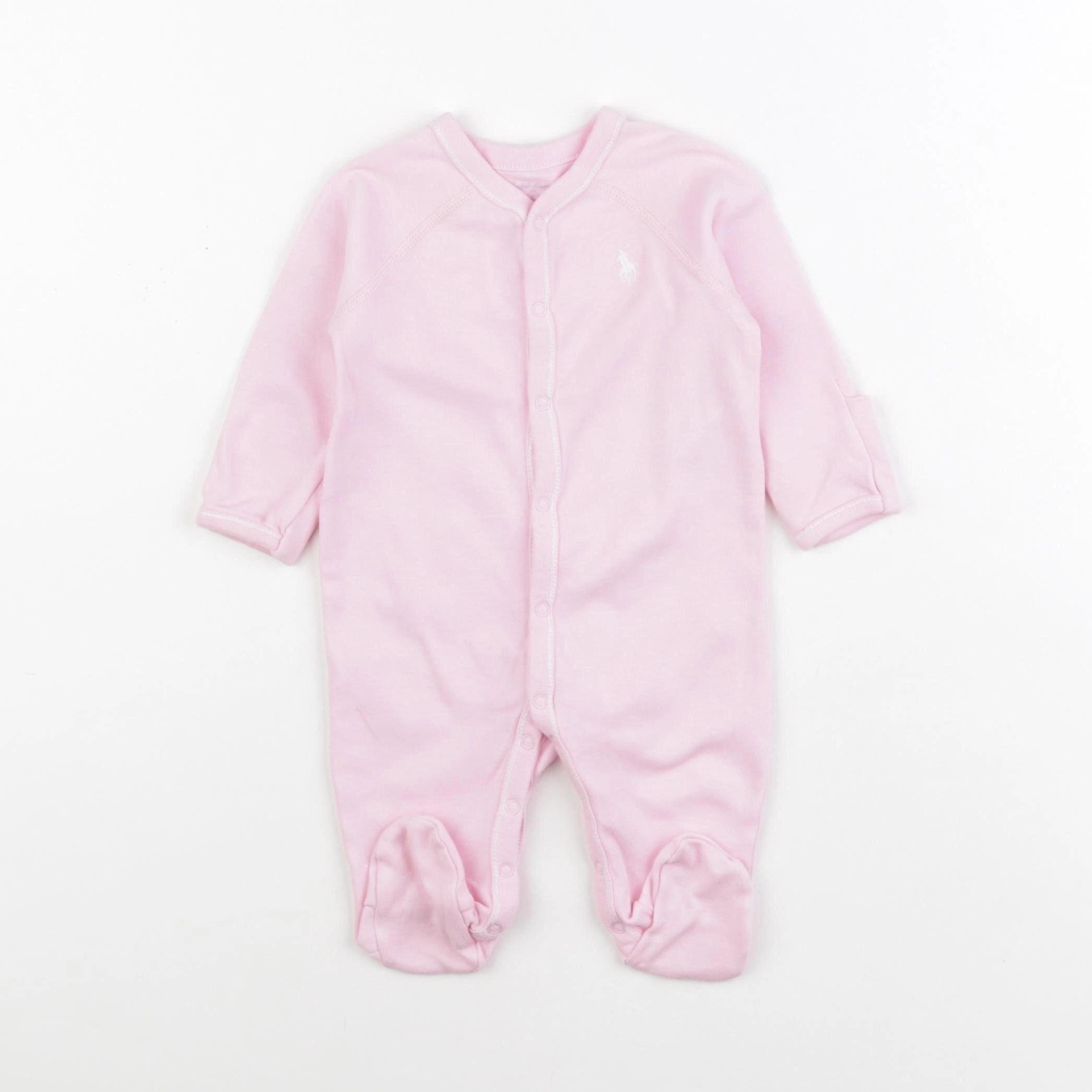 Ralph Lauren - pyjama coton rose - 3 mois