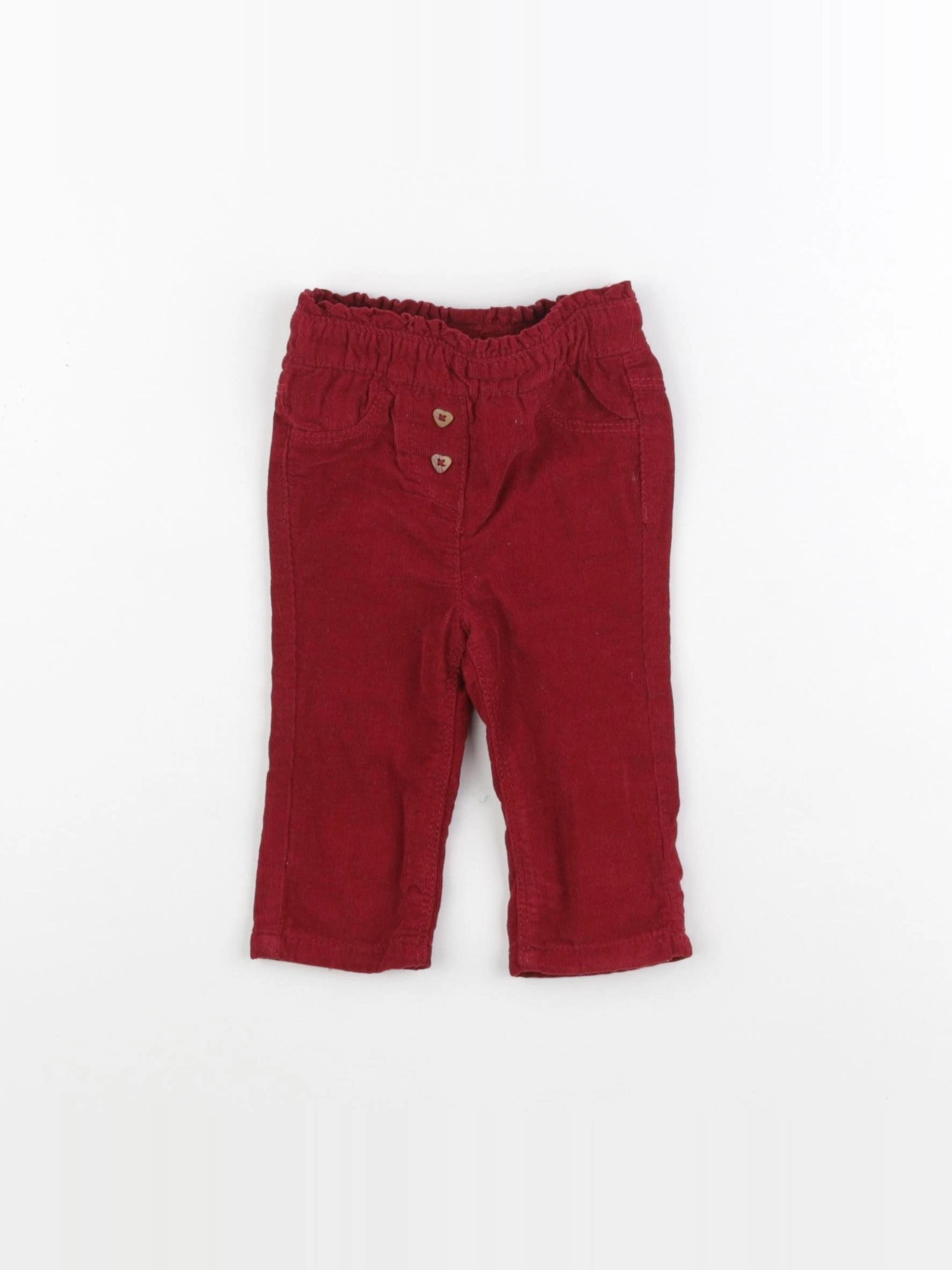 Tape à l'oeil - pantalon rouge - 3 mois