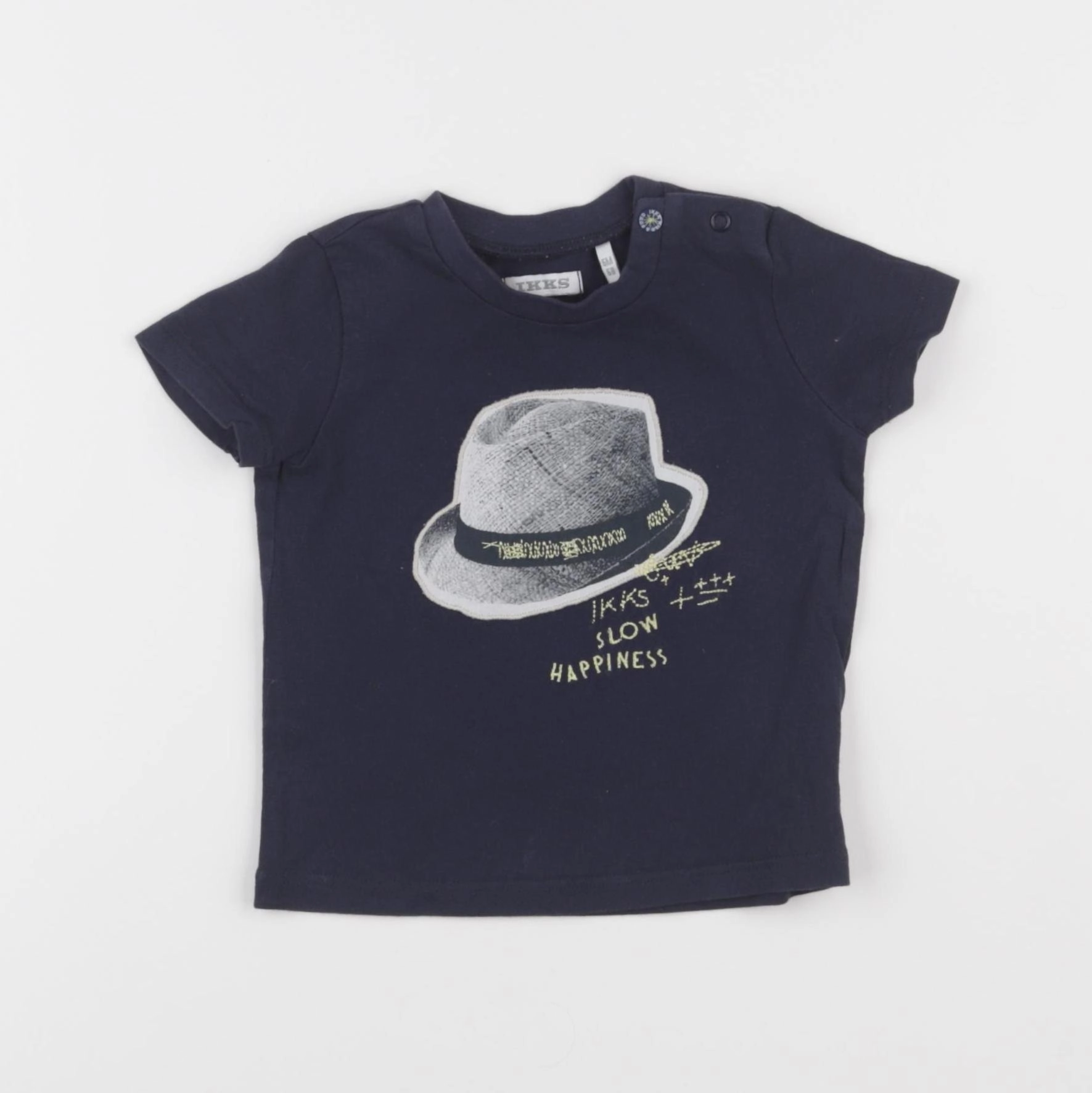 IKKS - tee-shirt bleu - 6 mois