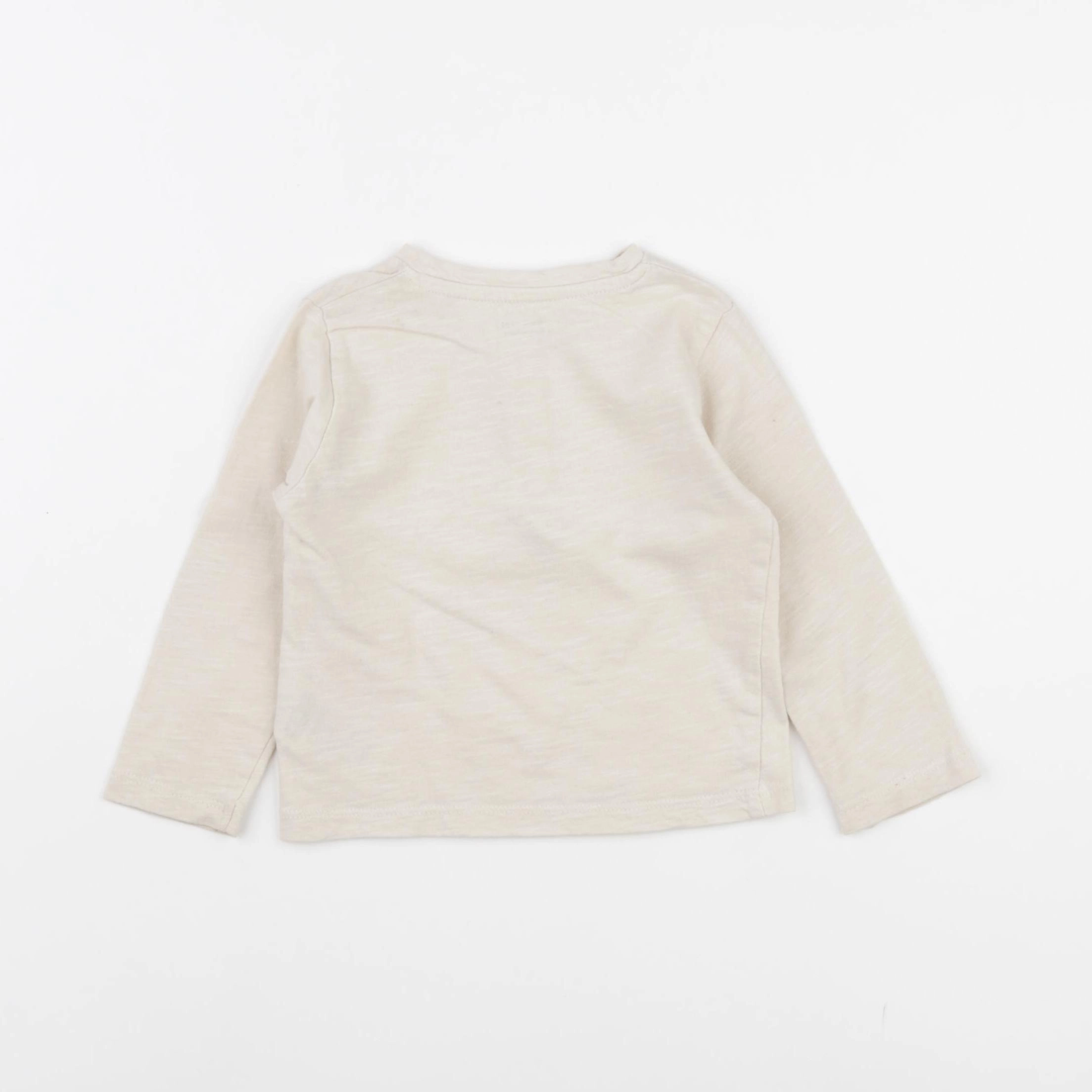 Vertbaudet - tee-shirt beige - 12 mois