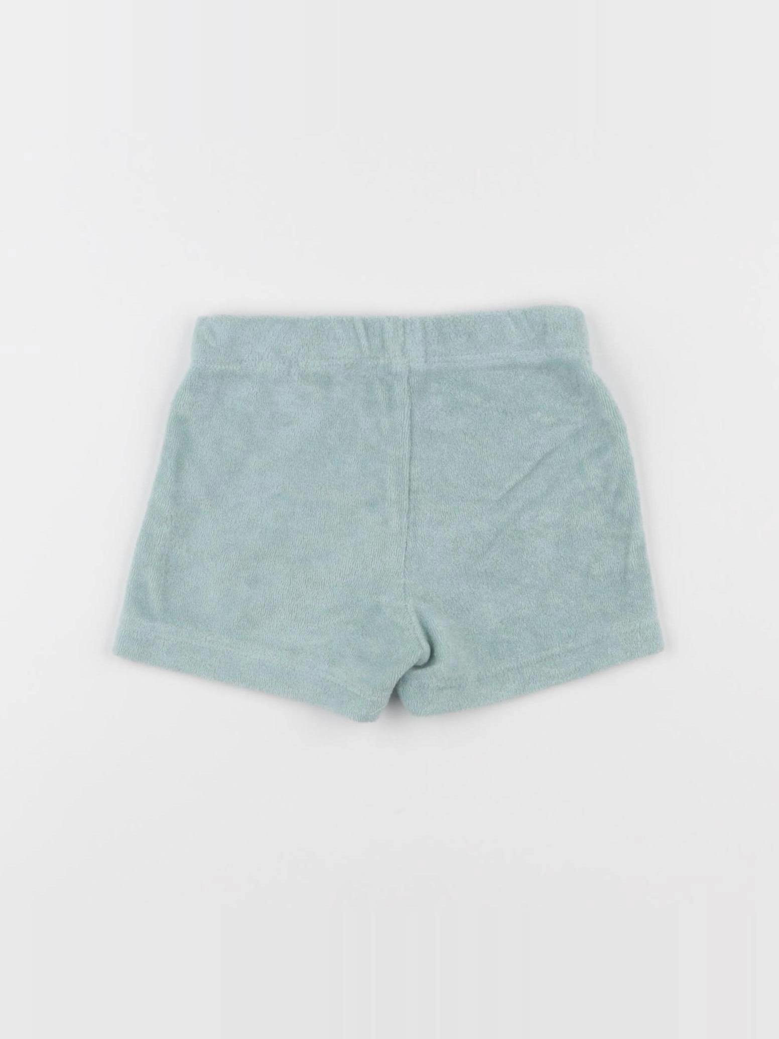H&M - short vert - 3/6 mois