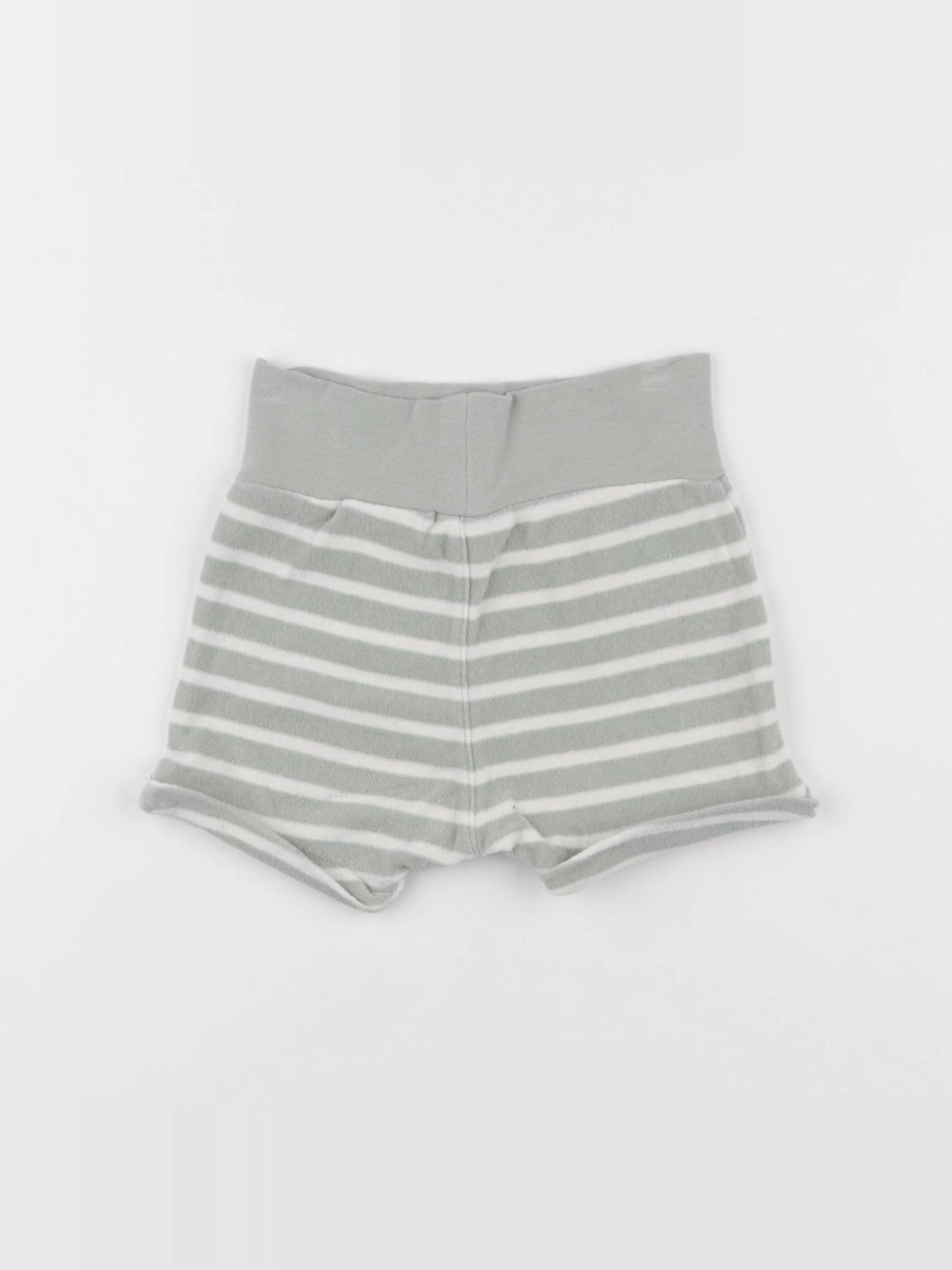 H&M - short vert, beige - 3/6 mois