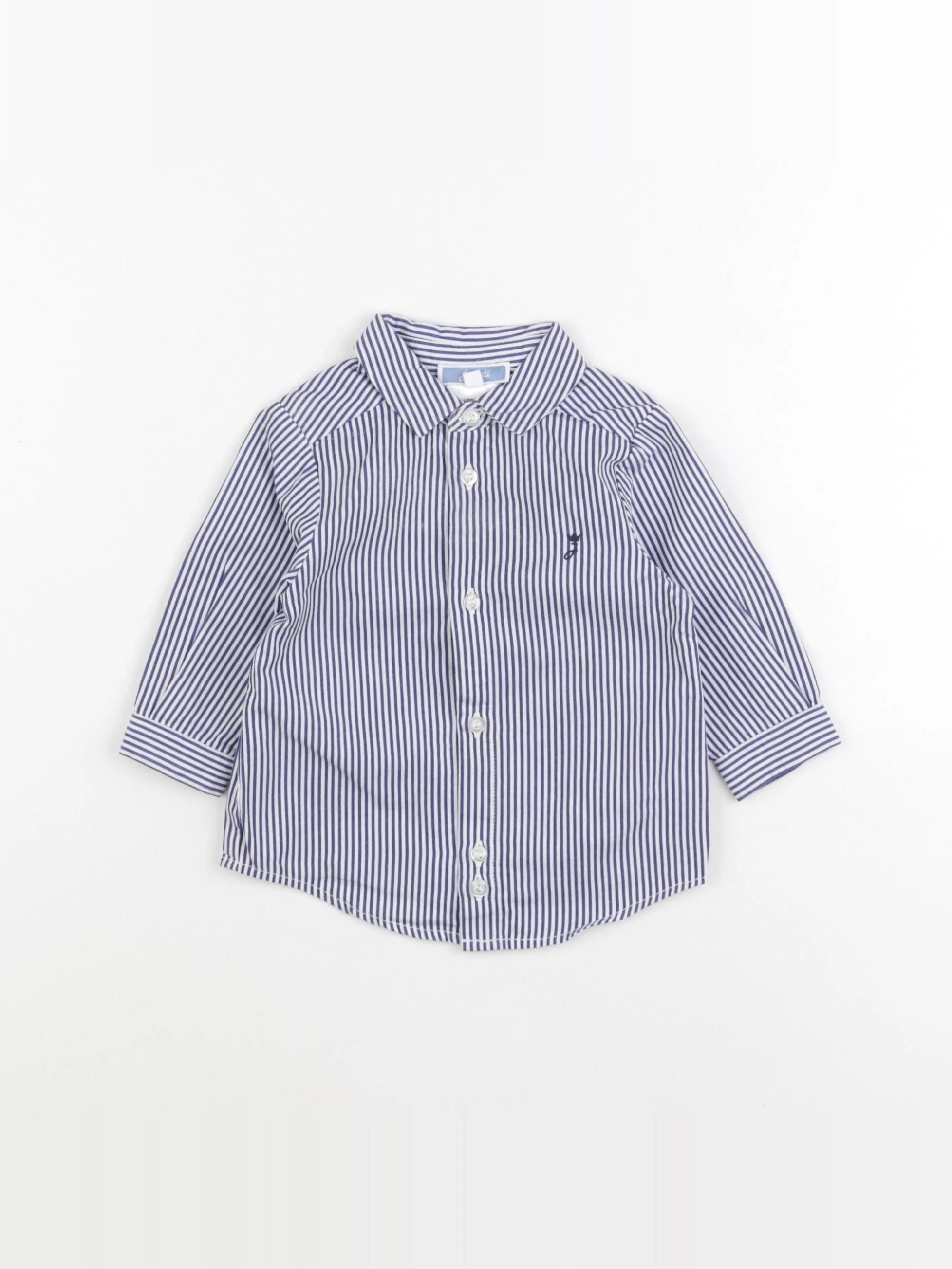 Jacadi - chemise bleu - 6 mois