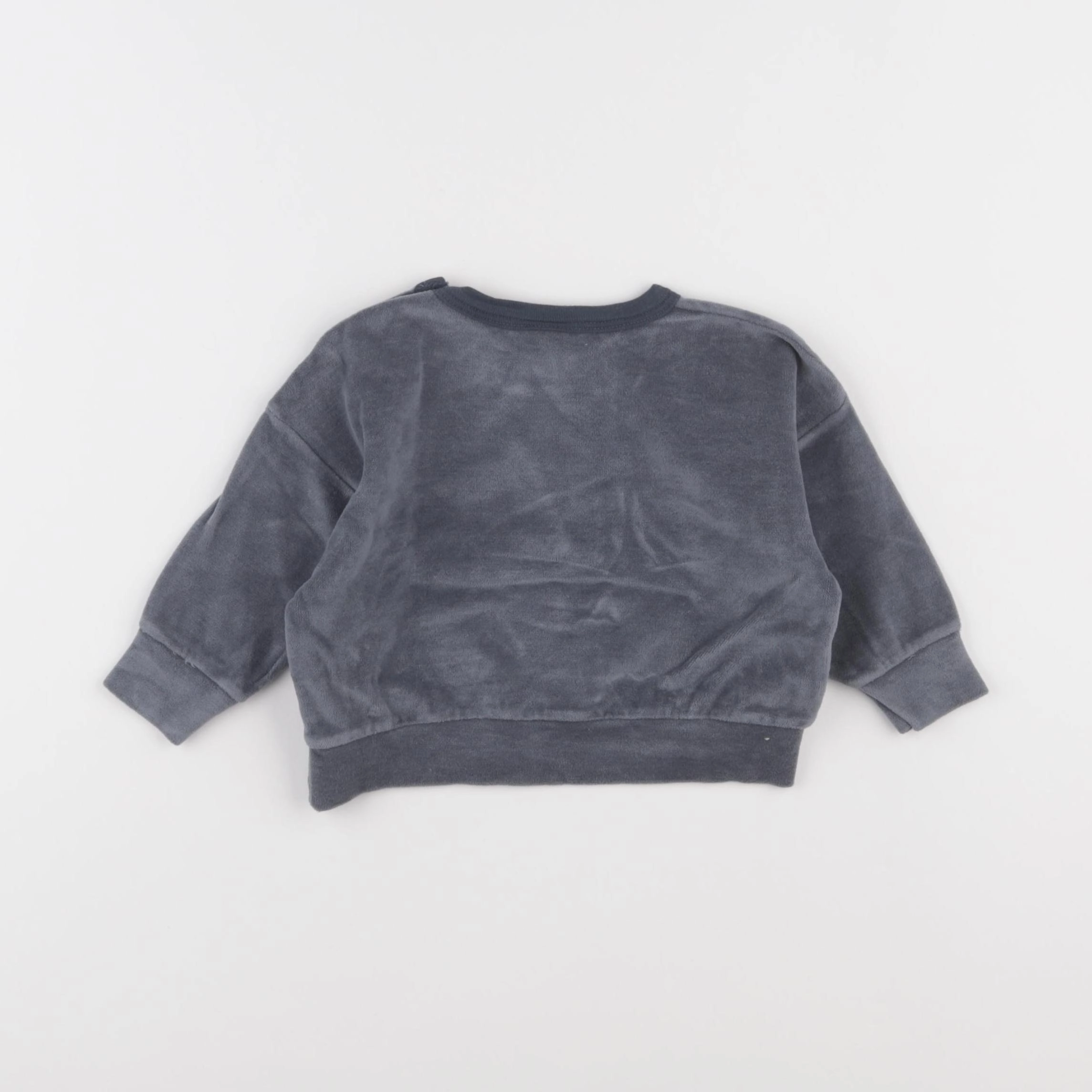 Petit Bateau - sweat vert - 6 mois