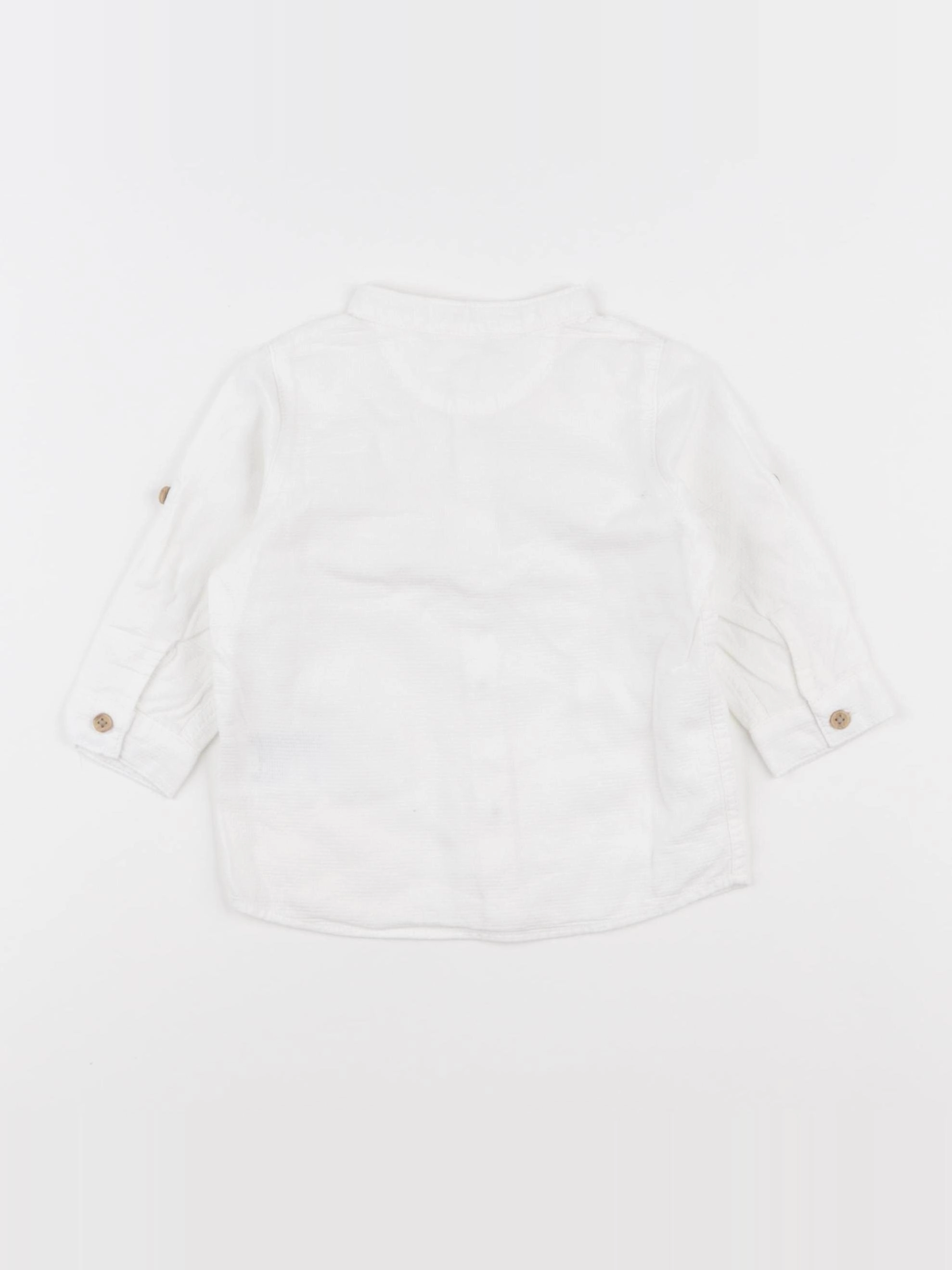 H&M - chemise blanc - 3/6 mois